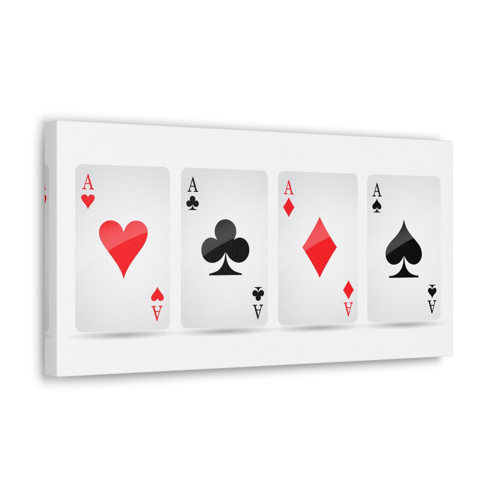 Ace Card Suit Playing Card Canvas Wall Art for Home Decor Ready-to-Hang-Express Your Love Gifts