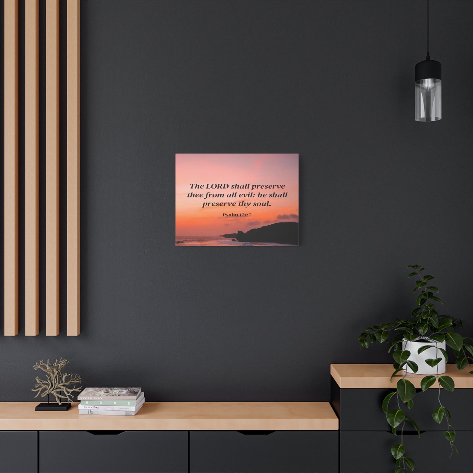 Scripture Walls Preserve Thy Soul Psalm 121:7 Bible Verse Canvas Christian Wall Art Ready to Hang-Express Your Love Gifts