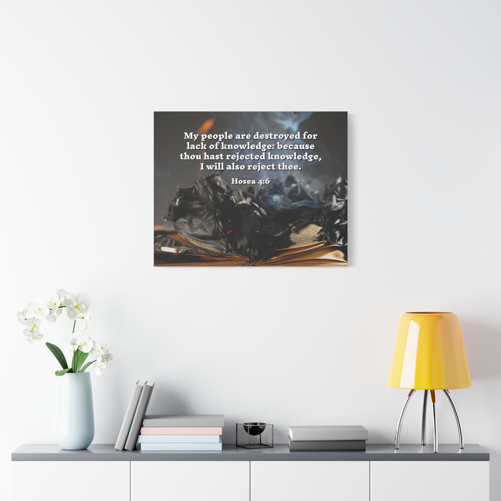 Scripture Walls My People Hosea 4:6 Bible Verse Canvas Christian Wall Art Ready to Hang-Express Your Love Gifts