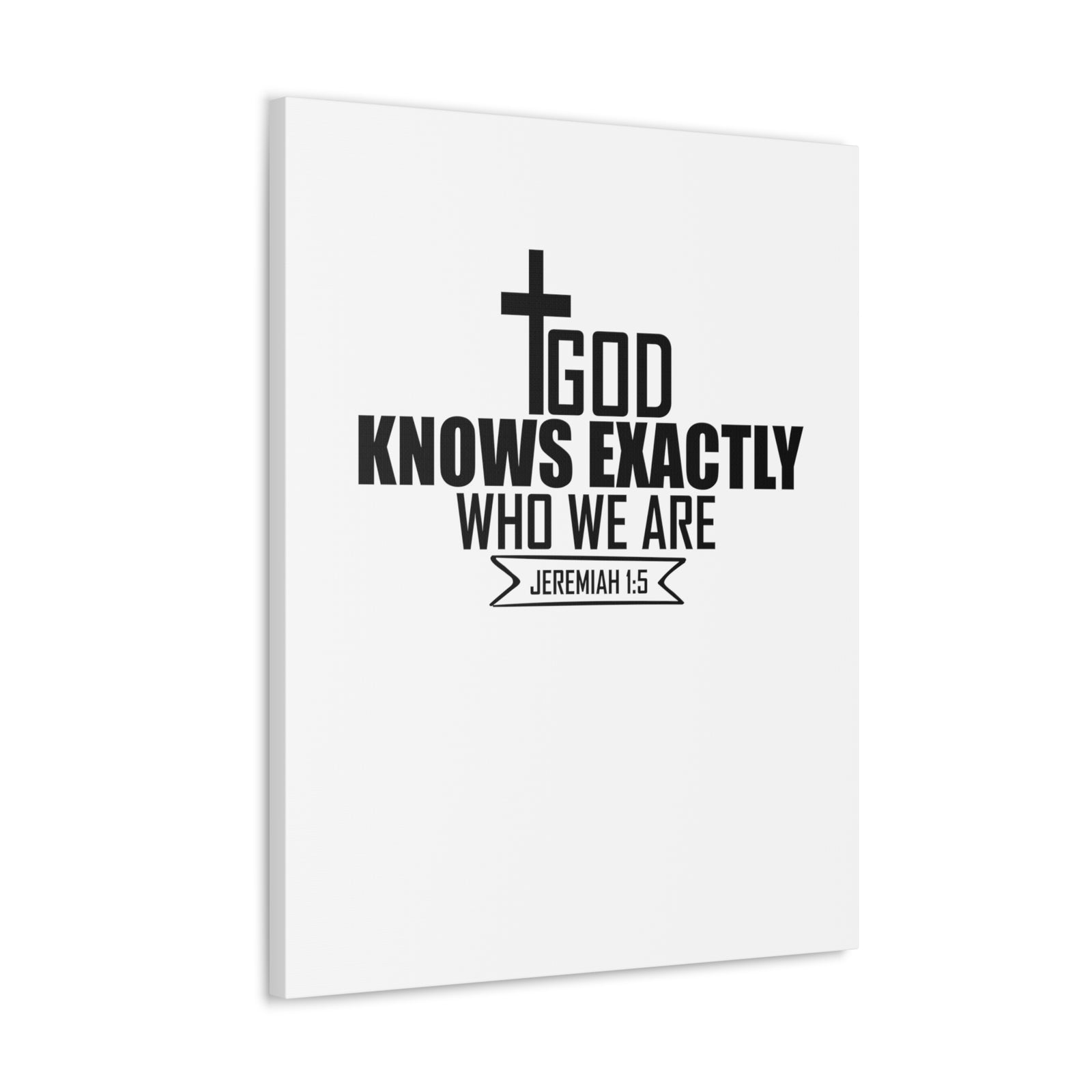 Scripture Walls Jeremiah 1:15 God Knows Bible Verse Canvas Christian Wall Art Ready to Hang Unframed-Express Your Love Gifts