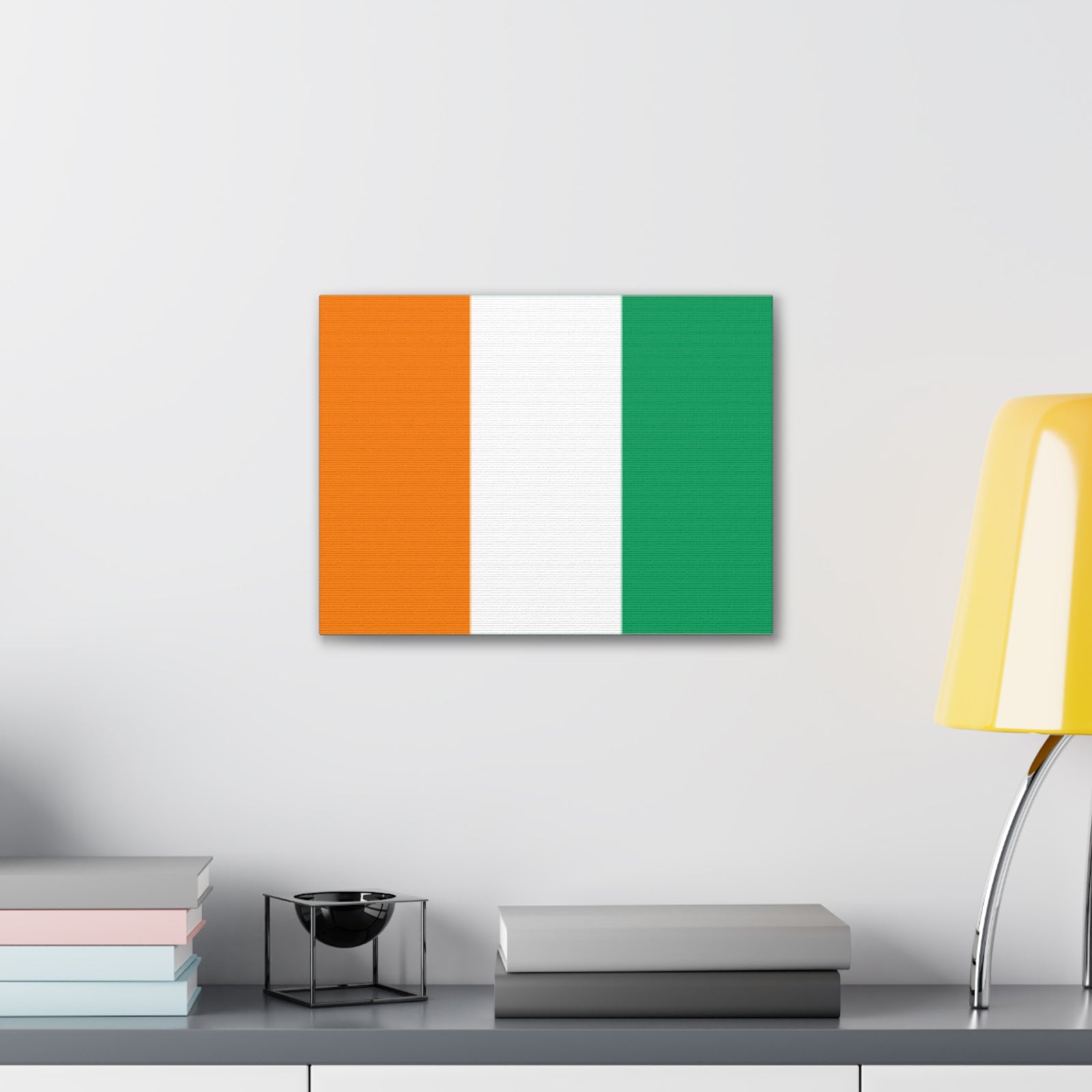 Côte dIvoire Country Flag Canvas Vibrant Wall Art Unframed Home Decor-Express Your Love Gifts