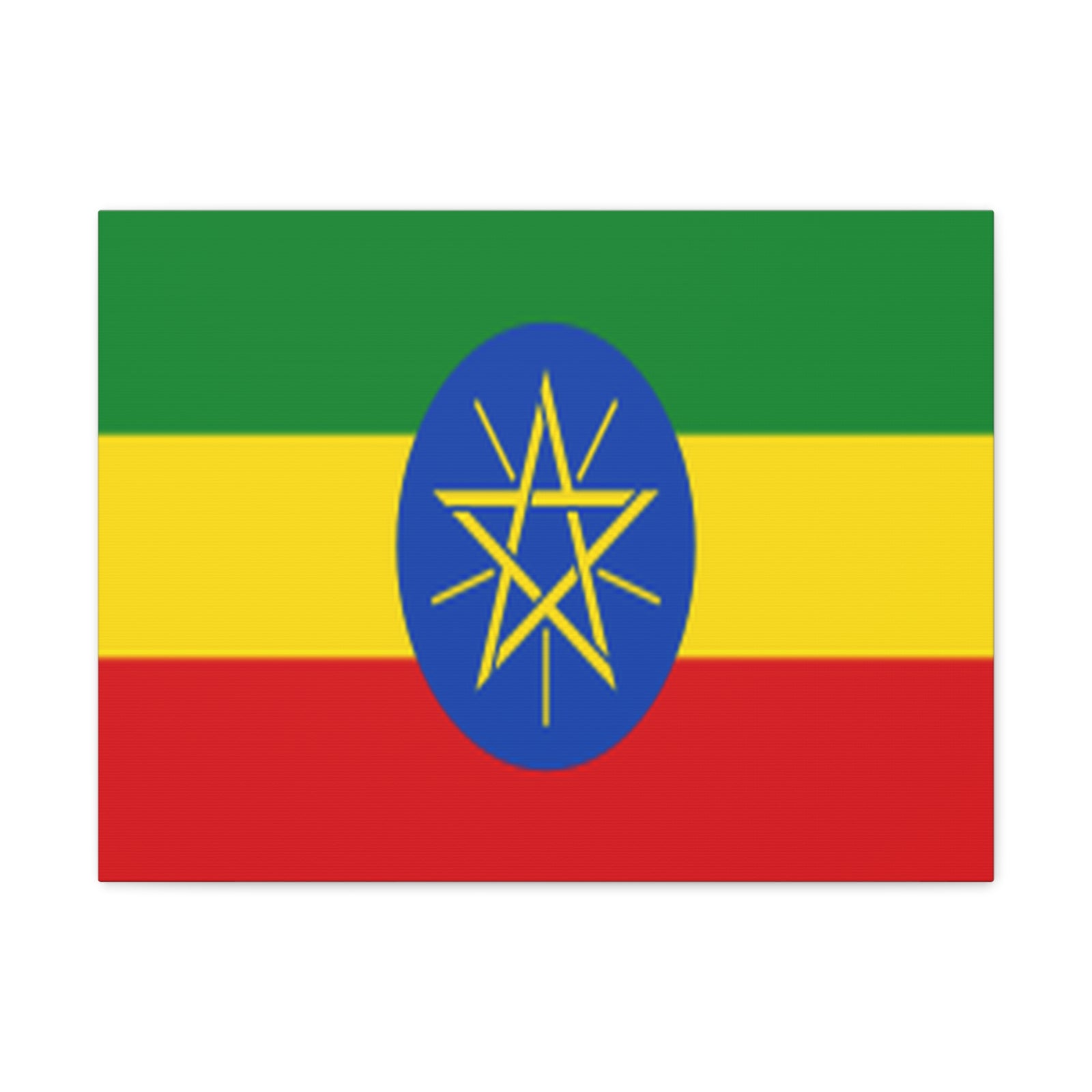 Ethiopia Country Flag Canvas Vibrant Wall Art Unframed Home Decor-Express Your Love Gifts