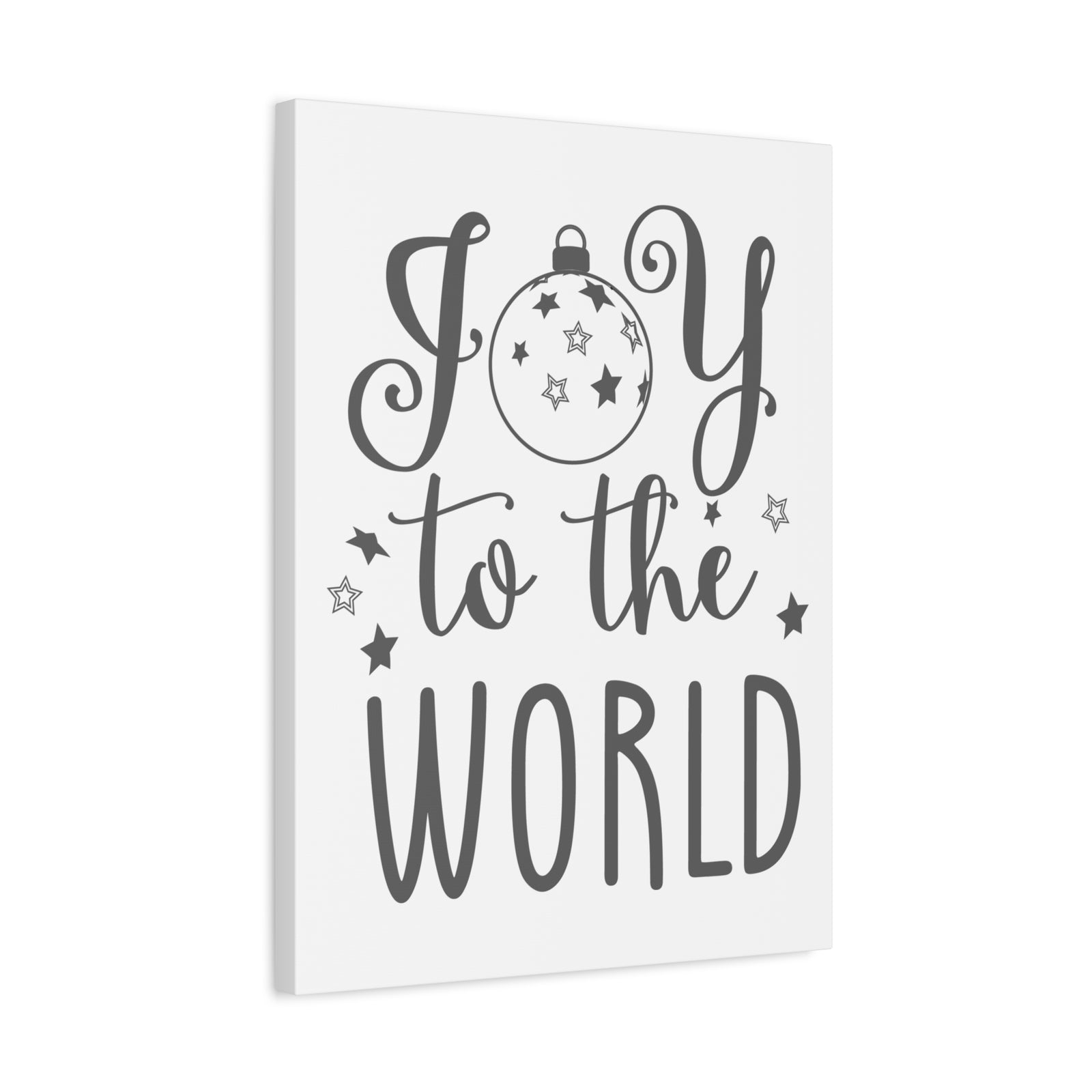 Scripture Canvas Joy To The World Psalm 98:4 Christian Wall Art Bible Verse Print Ready to Hang-Express Your Love Gifts