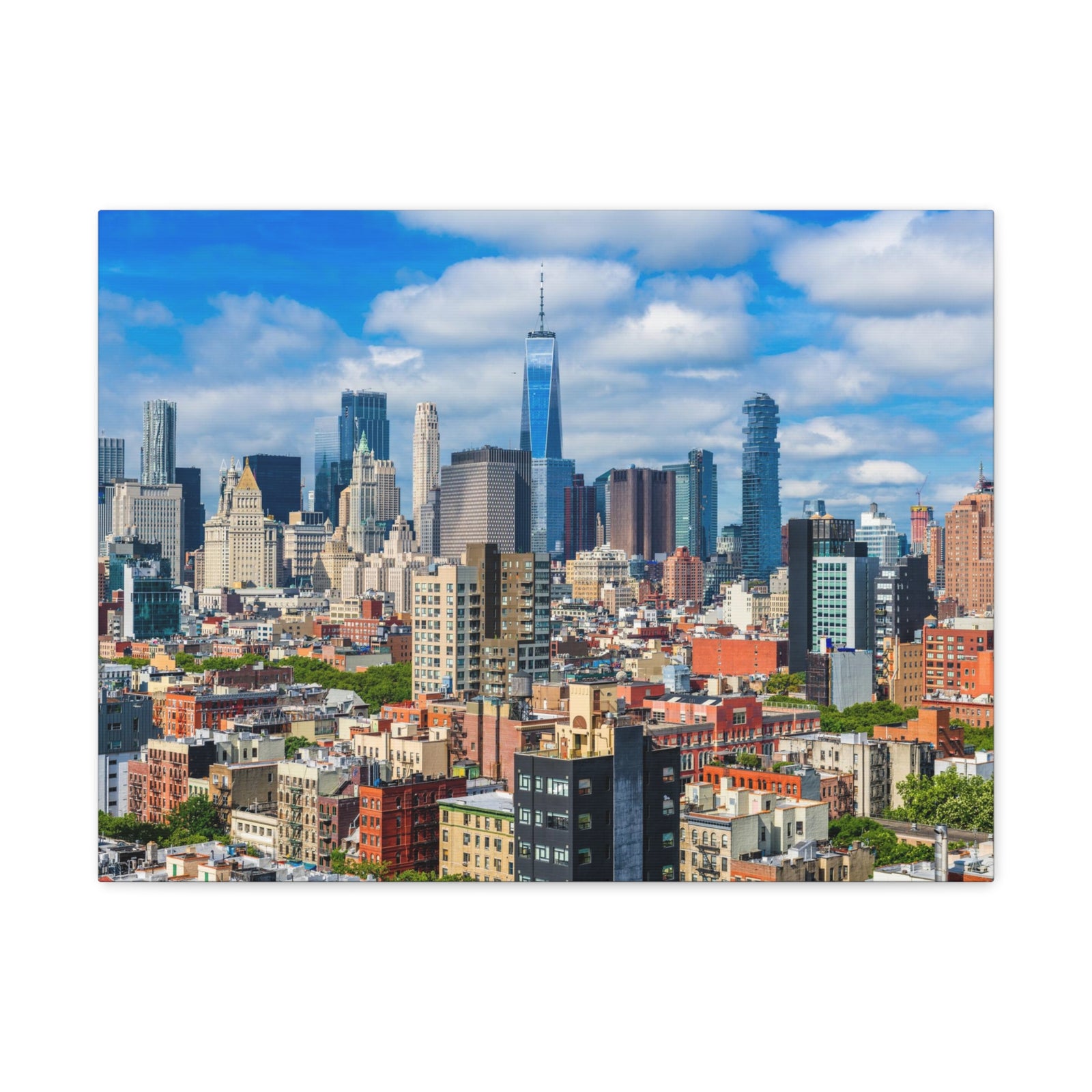 New York Daytime Skyline Canvas Artwork High-Quality Breathtaking Stunning Cityscape for Home Decor Ready to Hang-Express Your Love Gifts