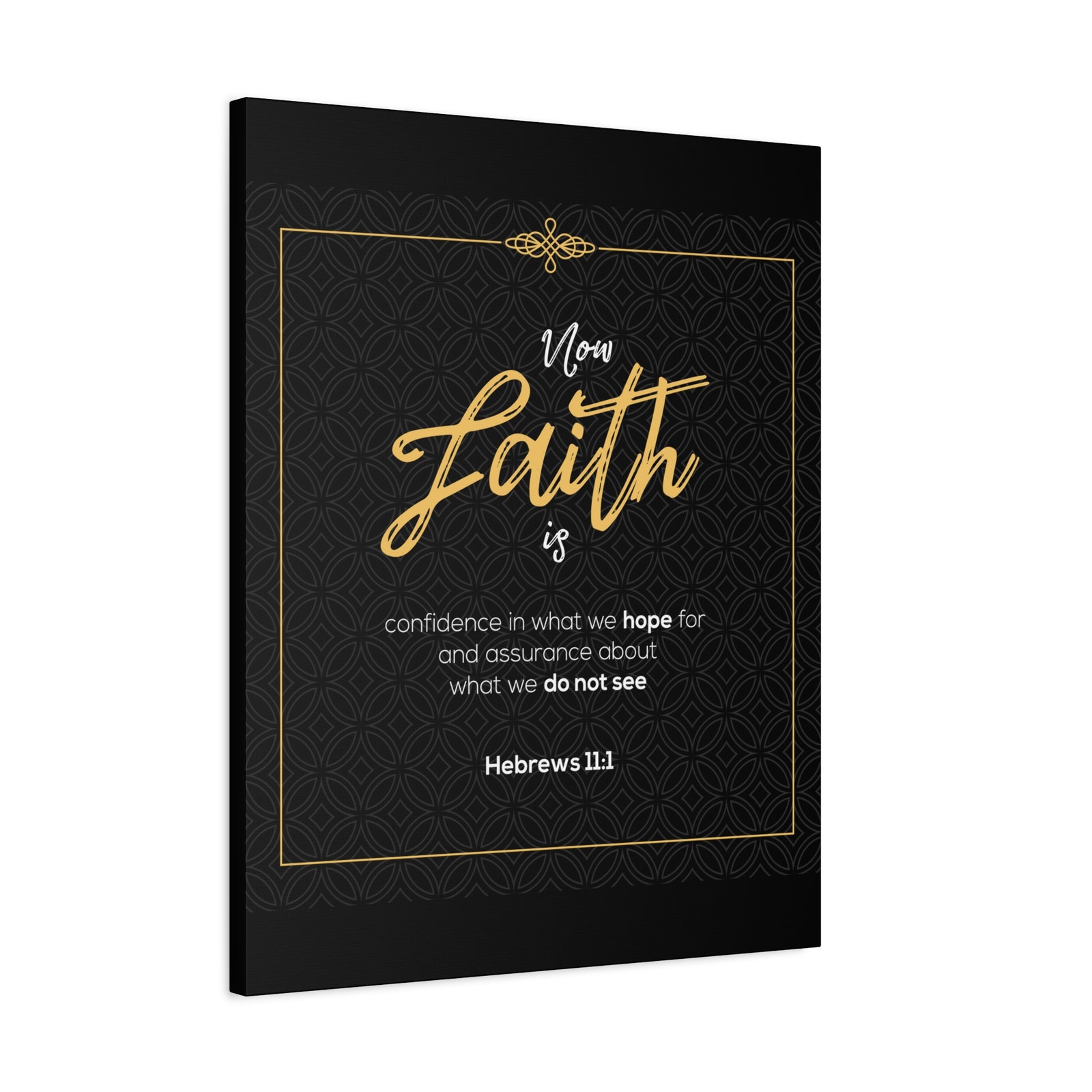 Scripture Canvas Faith Is Confidence Hebrews 11:1 Christian Wall Art Bible Verse Print Ready To Hang-Express Your Love Gifts