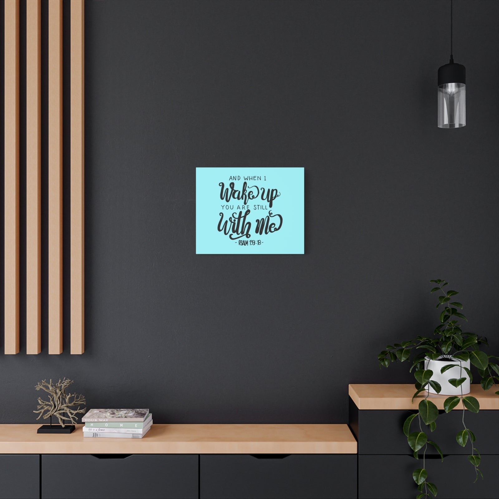 Scripture Canvas Still With Me Psalm 139:18 Christian Wall Art Bible Verse Print Ready to Hang-Express Your Love Gifts