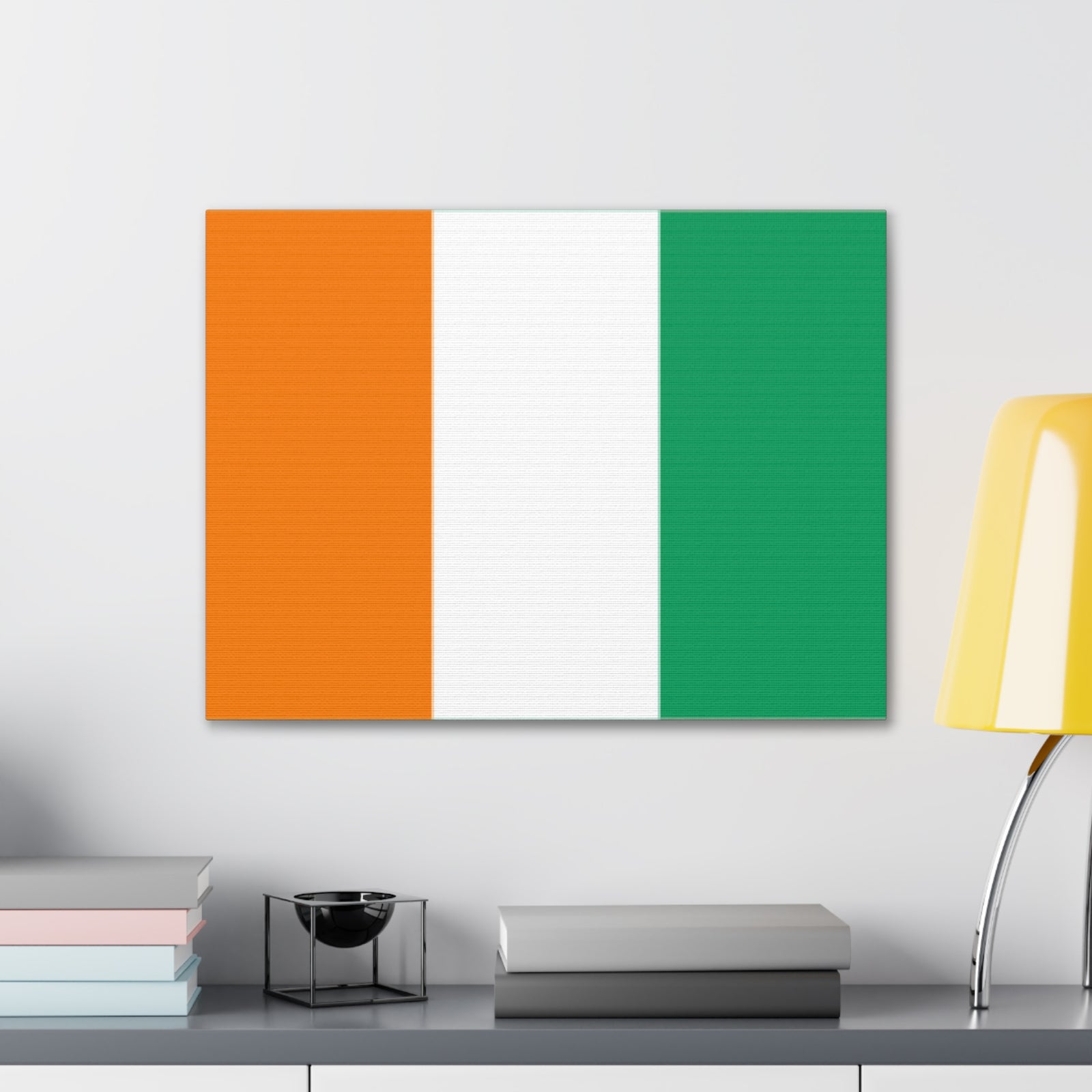 Côte dIvoire Country Flag Canvas Vibrant Wall Art Unframed Home Decor-Express Your Love Gifts