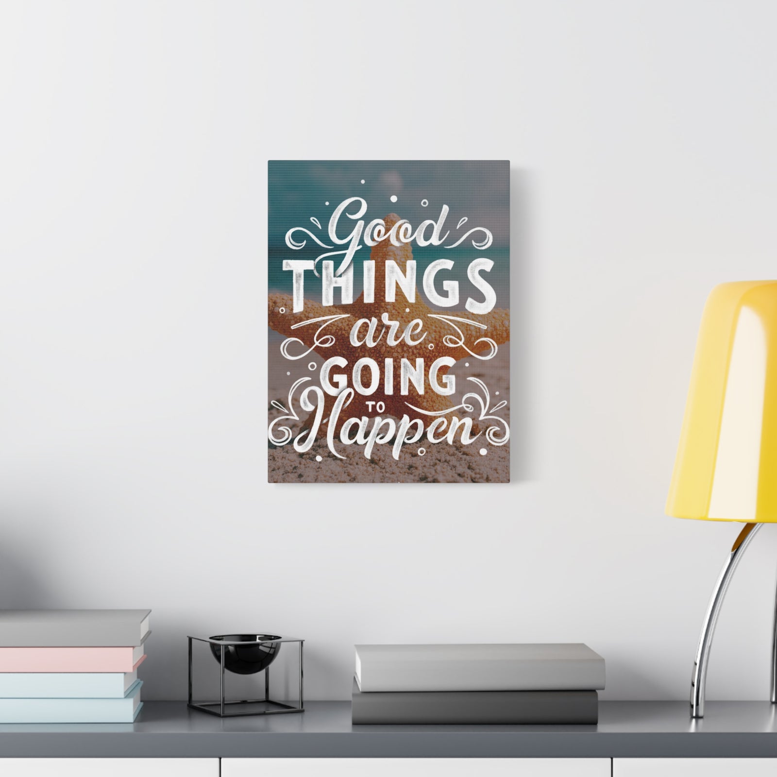 Inspirational Quote Canvas Good Things Wall Art Motivational Motto Inspiring Prints Artwork Decor Ready to Hang-Express Your Love Gifts