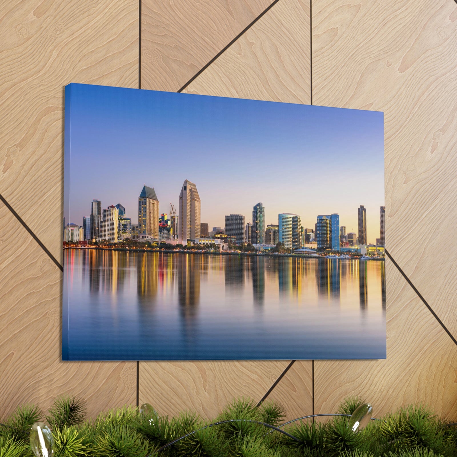 San Diego Daytime Skyline Canvas Artwork High-Quality Breathtaking Stunning Cityscape for Home Decor Ready to Hang-Express Your Love Gifts