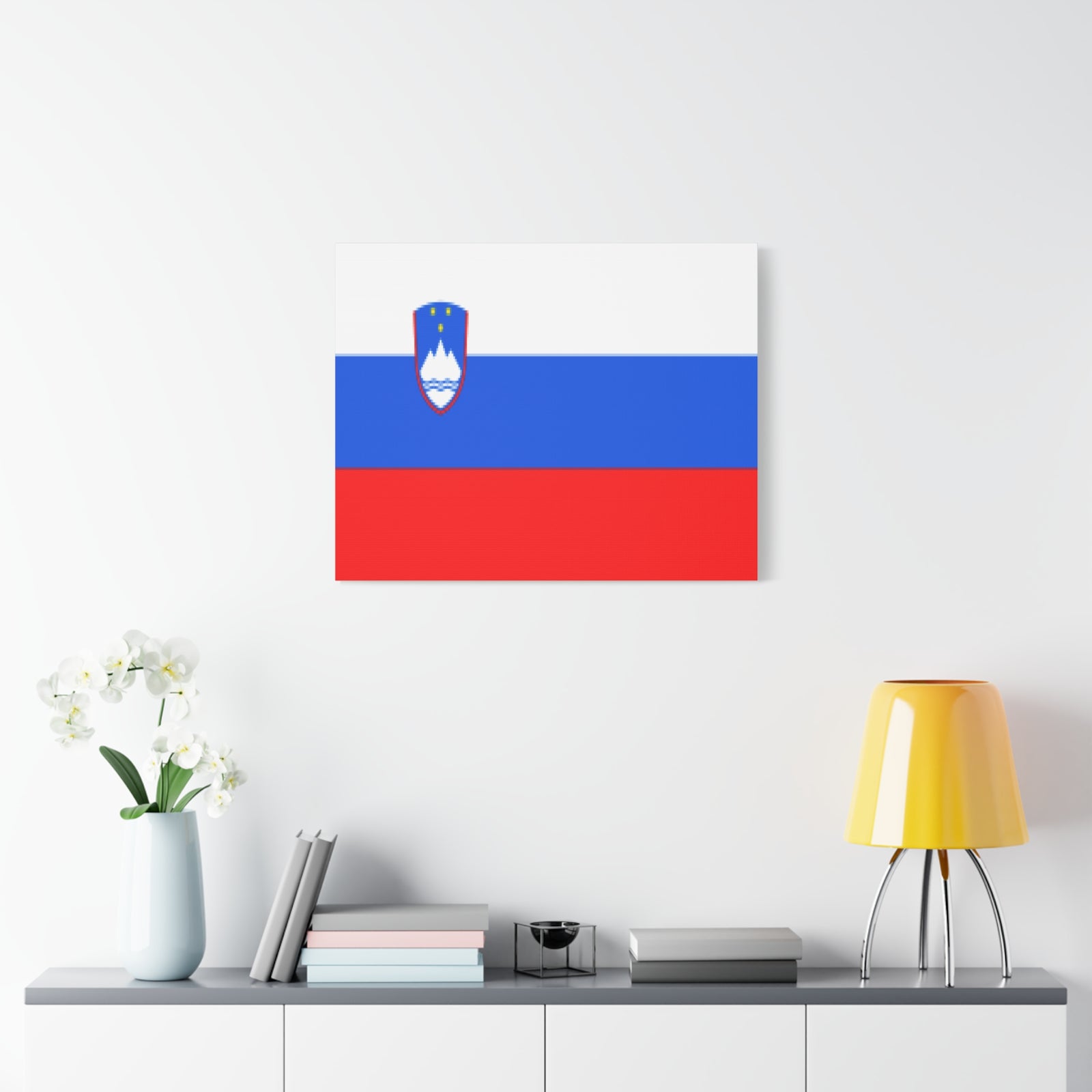 Slovenia Country Flag Canvas Vibrant Wall Art Unframed Home Decor-Express Your Love Gifts