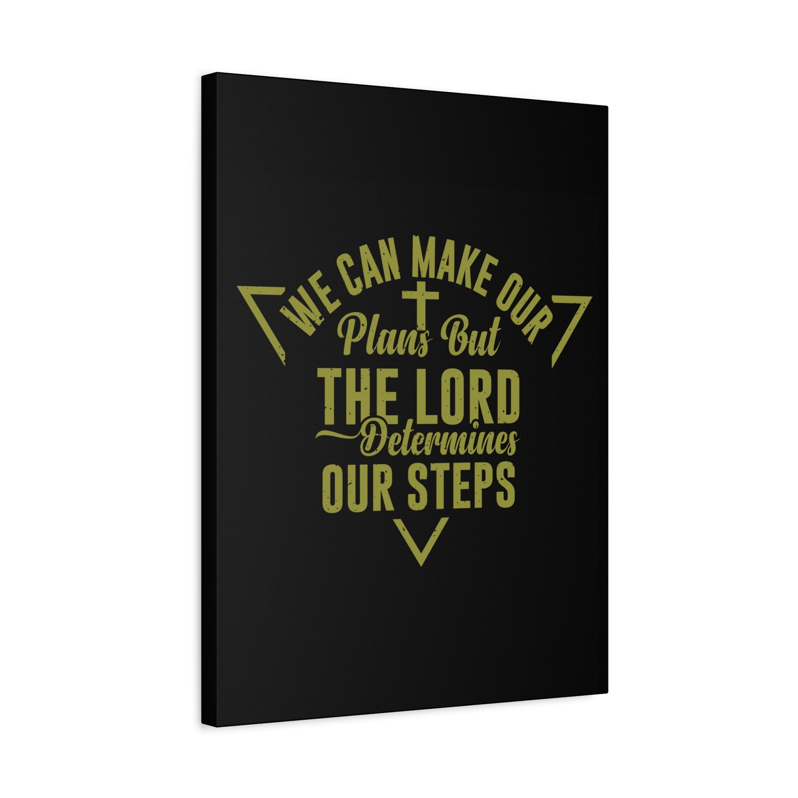 Scripture Canvas The Lord Determines Psalm 119:105 Christian Wall Art Bible Verse Print Ready to Hang-Express Your Love Gifts