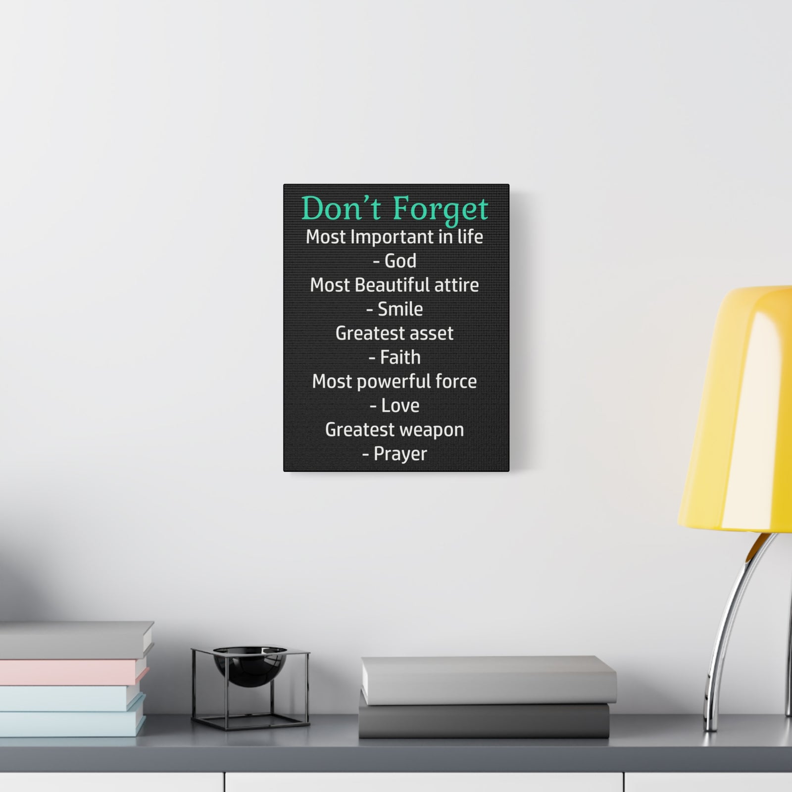 Inspirational Wall Art Don't Forget In Life Motivation Wall Decor for Home Office Gym Inspiring Success Quote Print Ready to Hang-Express Your Love Gifts