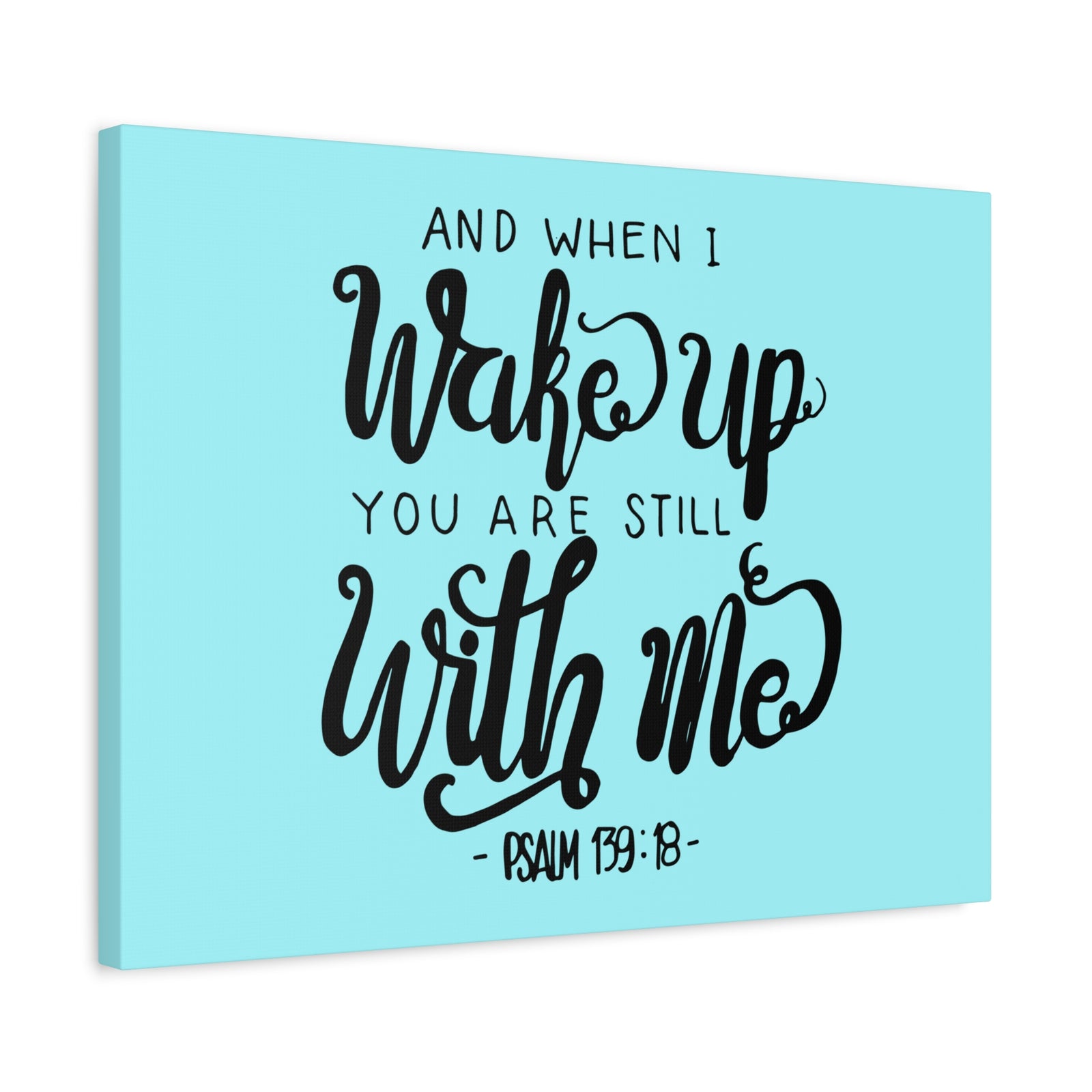 Scripture Canvas Still With Me Psalm 139:18 Christian Wall Art Bible Verse Print Ready to Hang-Express Your Love Gifts