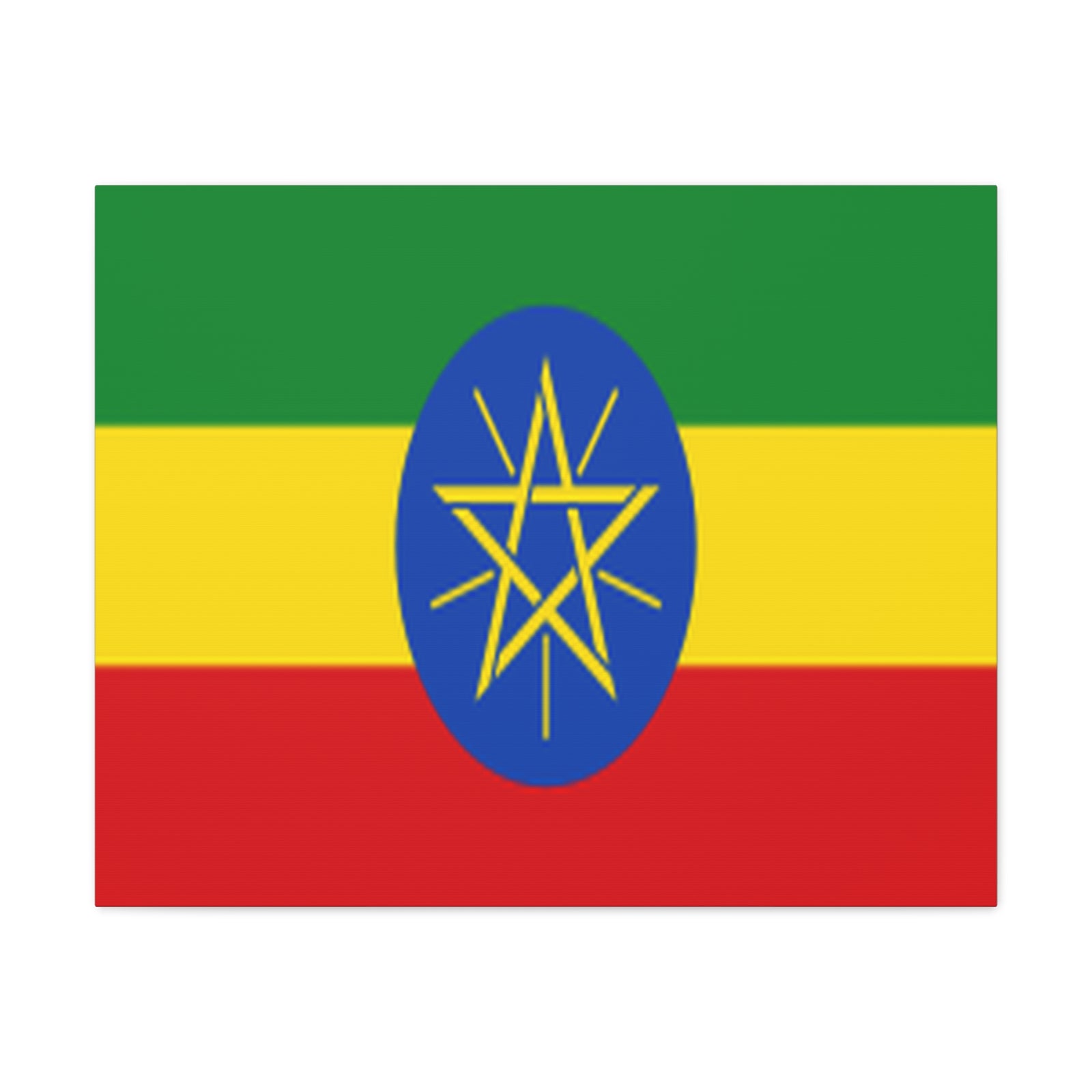 Ethiopia Country Flag Canvas Vibrant Wall Art Unframed Home Decor-Express Your Love Gifts