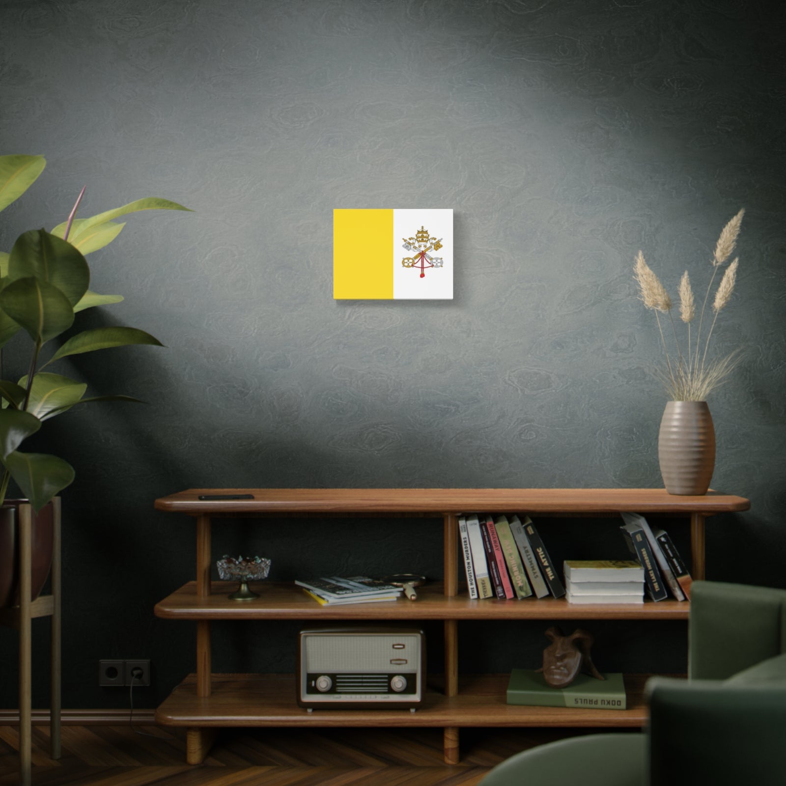 Vatican City Country Flag Canvas Vibrant Wall Art Unframed Home Decor-Express Your Love Gifts