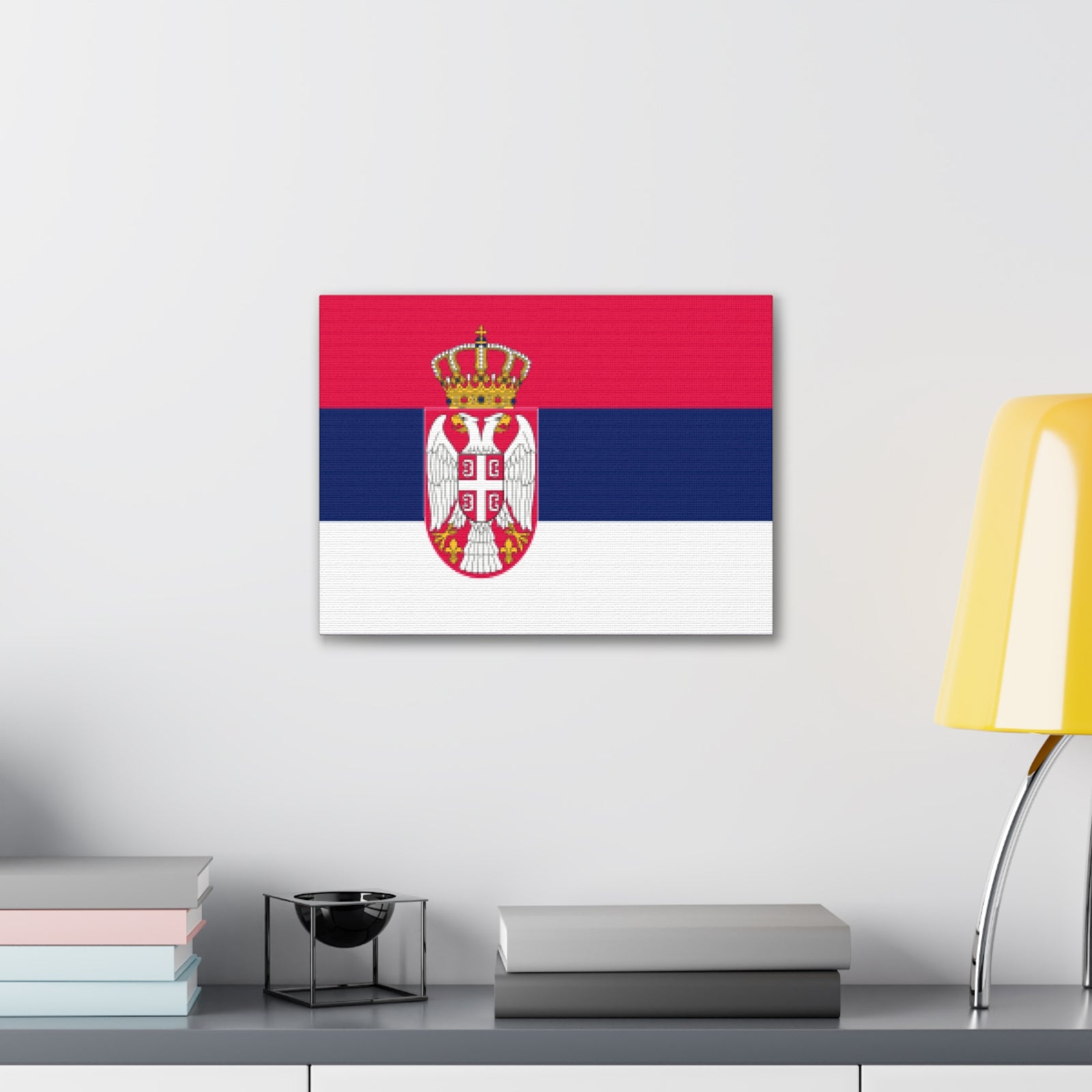 Serbia Country Flag Canvas Vibrant Wall Art Unframed Home Decor-Express Your Love Gifts