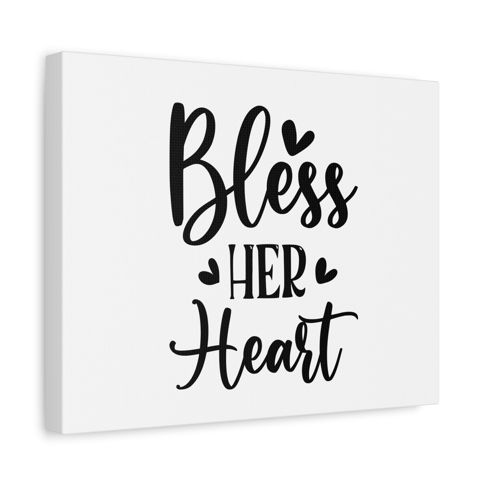 Scripture Canvas Bless Her Heart Psalm 20:4 Christian Wall Art Bible Verse Print Ready to Hang-Express Your Love Gifts