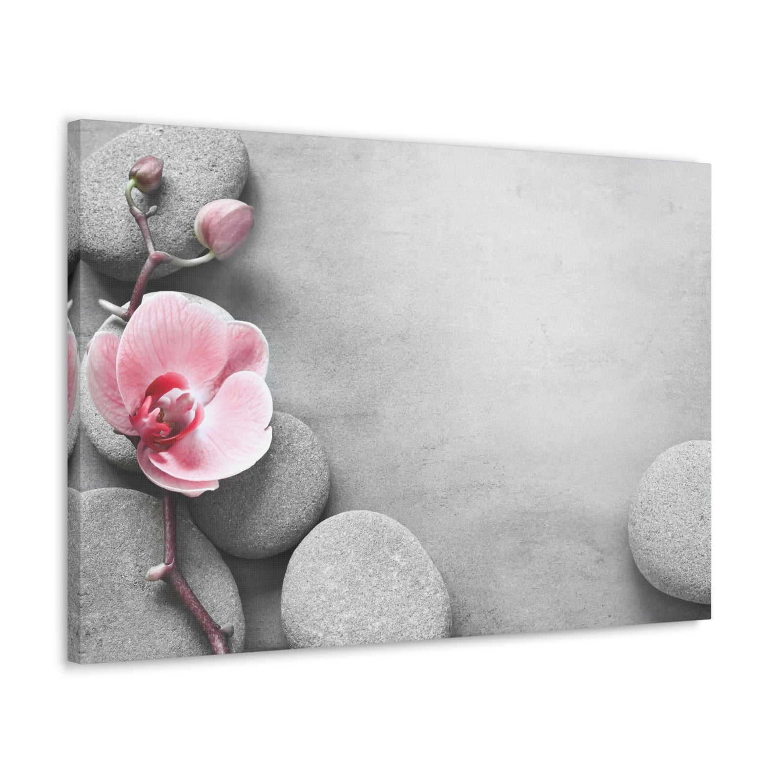 Orchid Pink Flower Forest Floral Nature Photography Canvas Wall Art for Home Decor Ready-to-Hang-Express Your Love Gifts