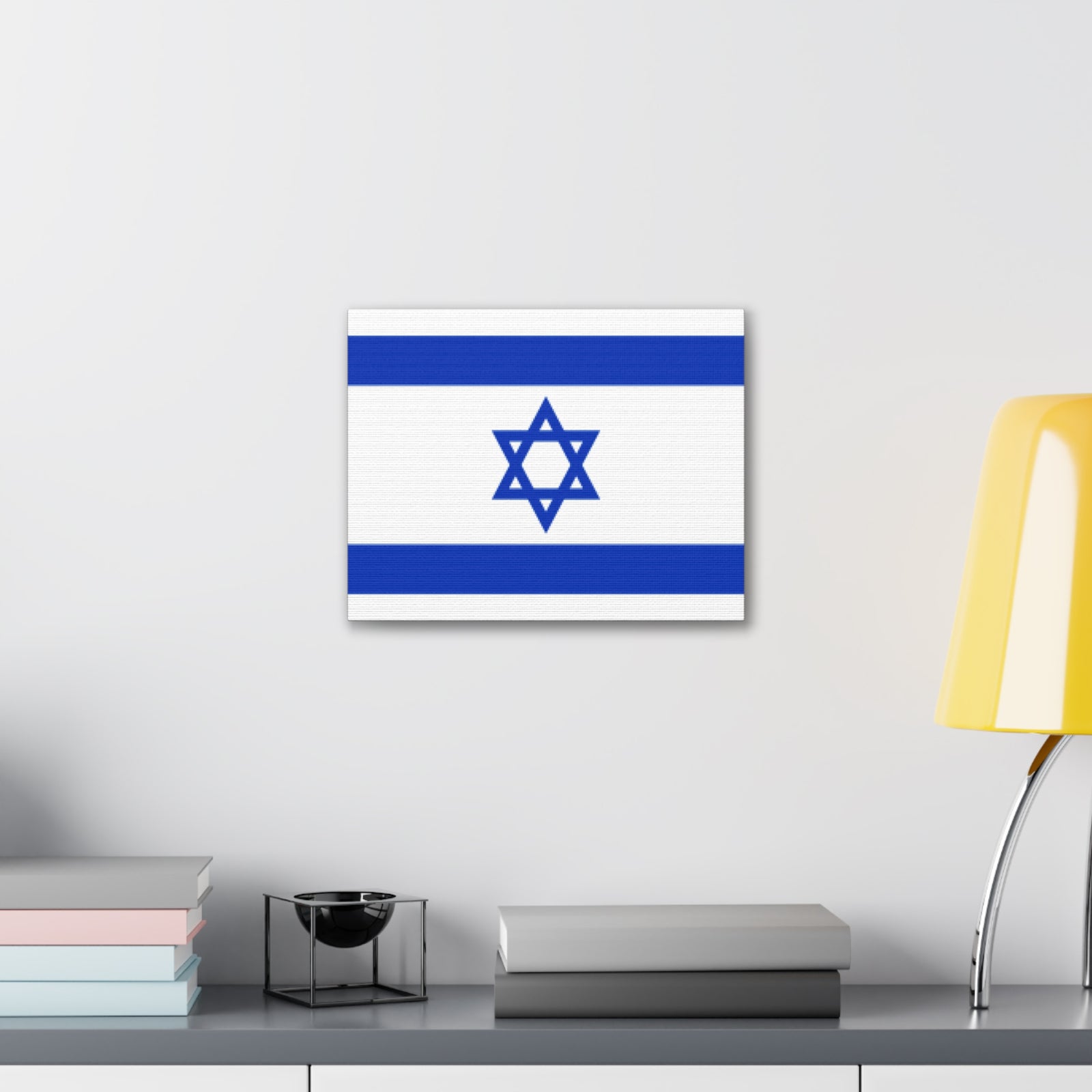 Israel Country Flag Canvas Vibrant Wall Art Unframed Home Decor-Express Your Love Gifts