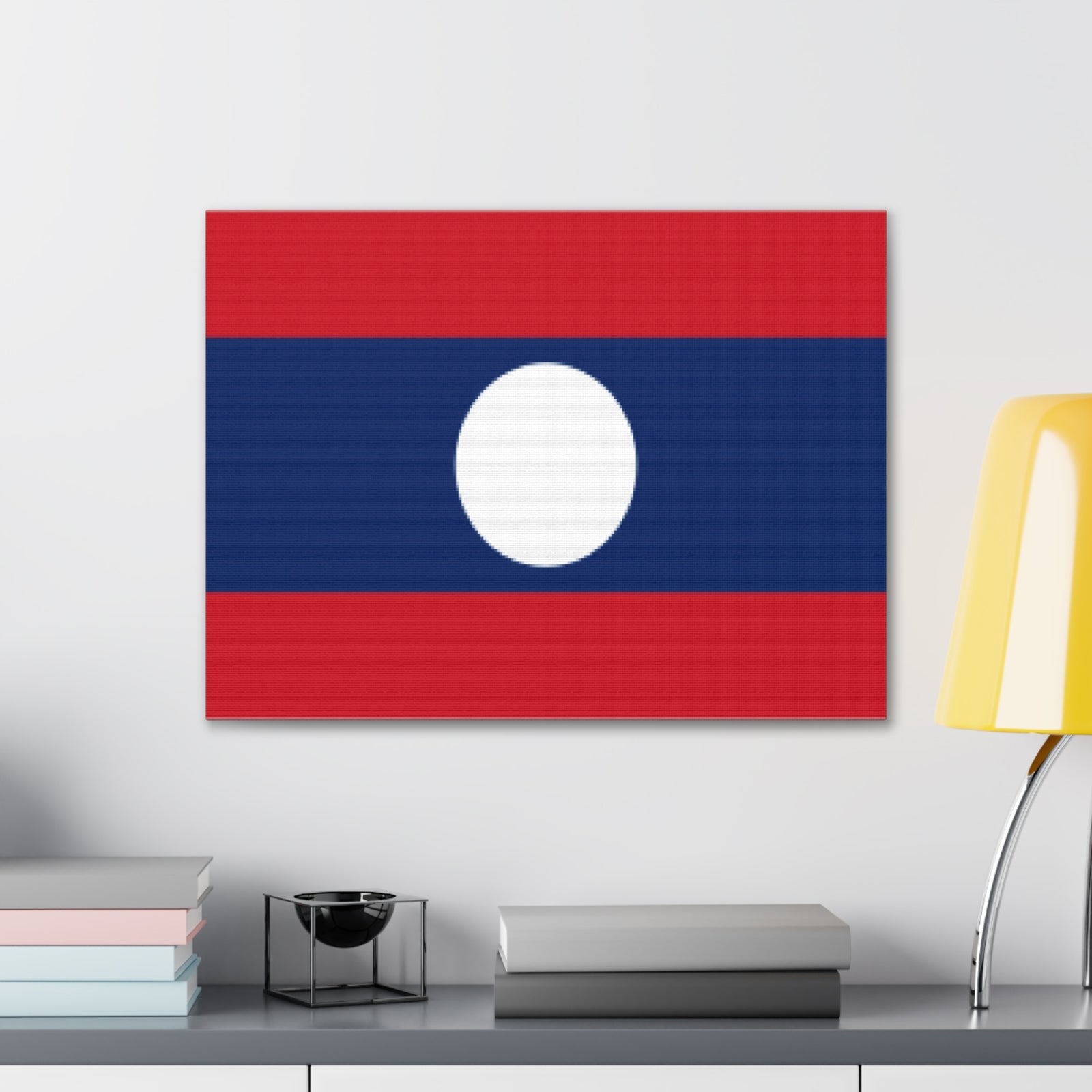 Laos Country Flag Canvas Vibrant Wall Art Unframed Home Decor-Express Your Love Gifts