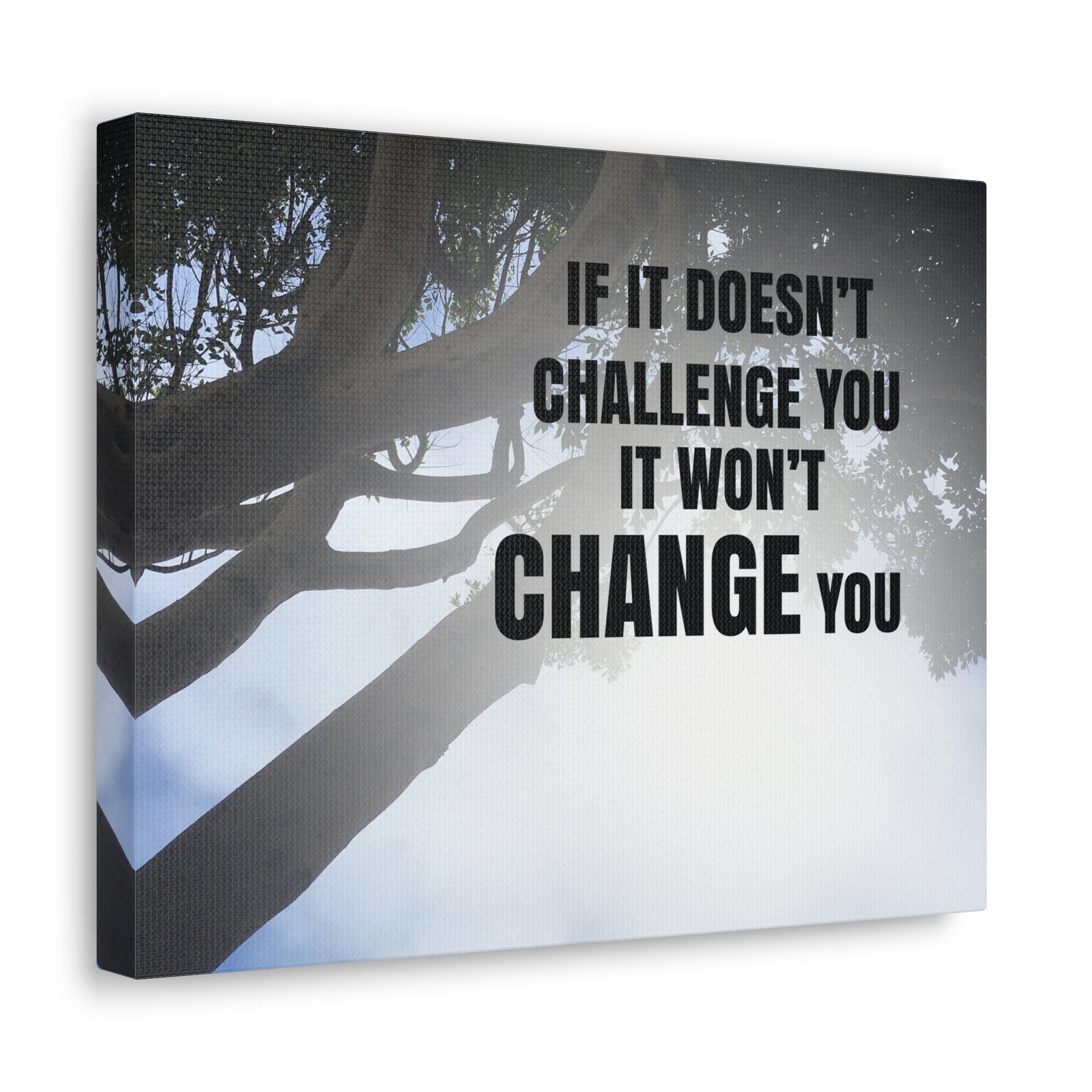 Inspirational Quote Canvas It Won't Change You Wall Art Motivational Motto Inspiring Prints Artwork Decor Ready to Hang-Express Your Love Gifts