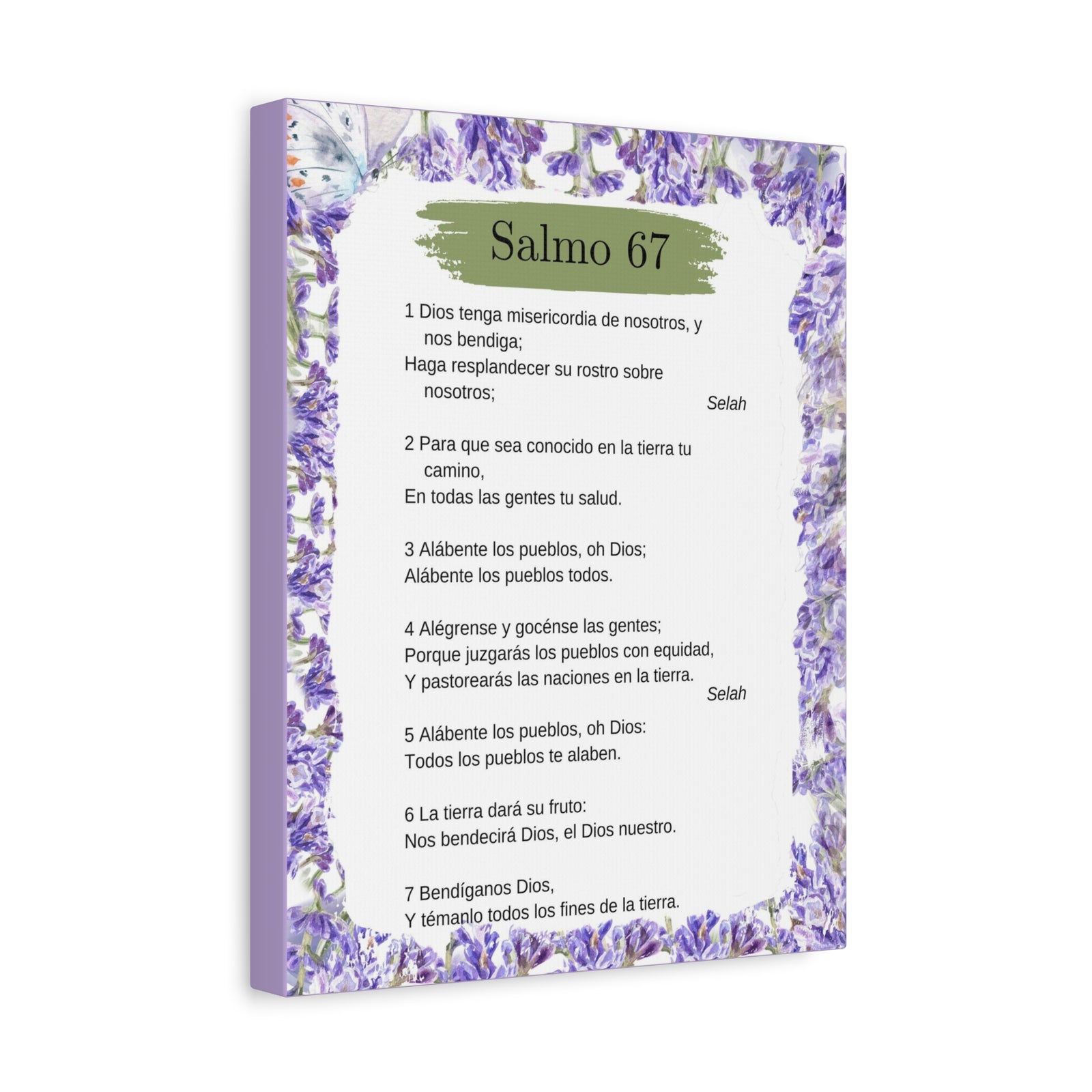 Salmo 67 Impresión De Arte Cristiano en la Pared Lista Para Colgar-Express Your Love Gifts