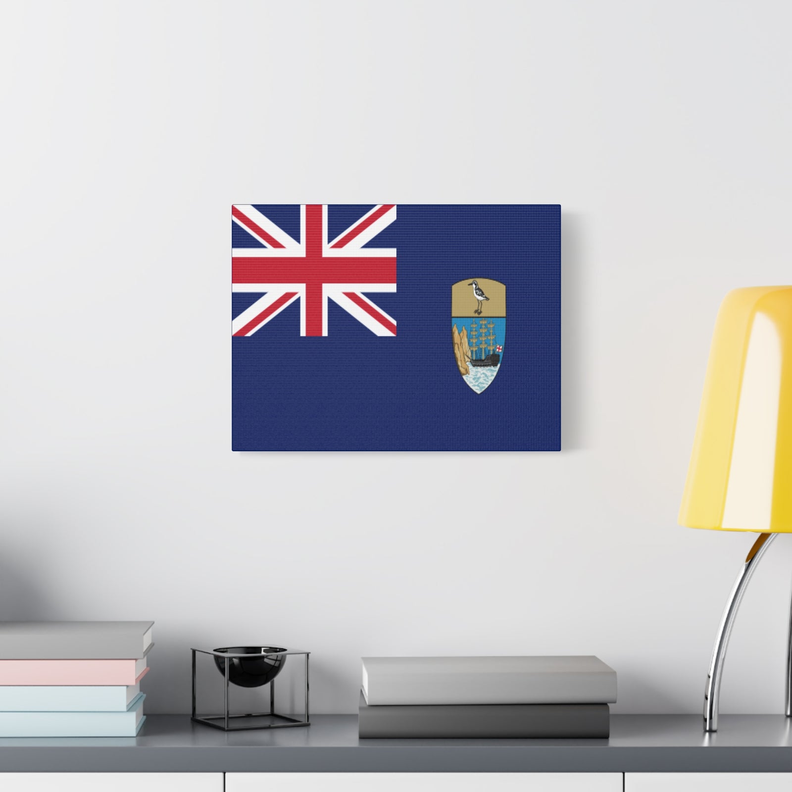 Saint Helena, Ascension and Tristan da Cunha Country Flag Canvas Vibrant Wall Art Unframed Home Decor-Express Your Love Gifts