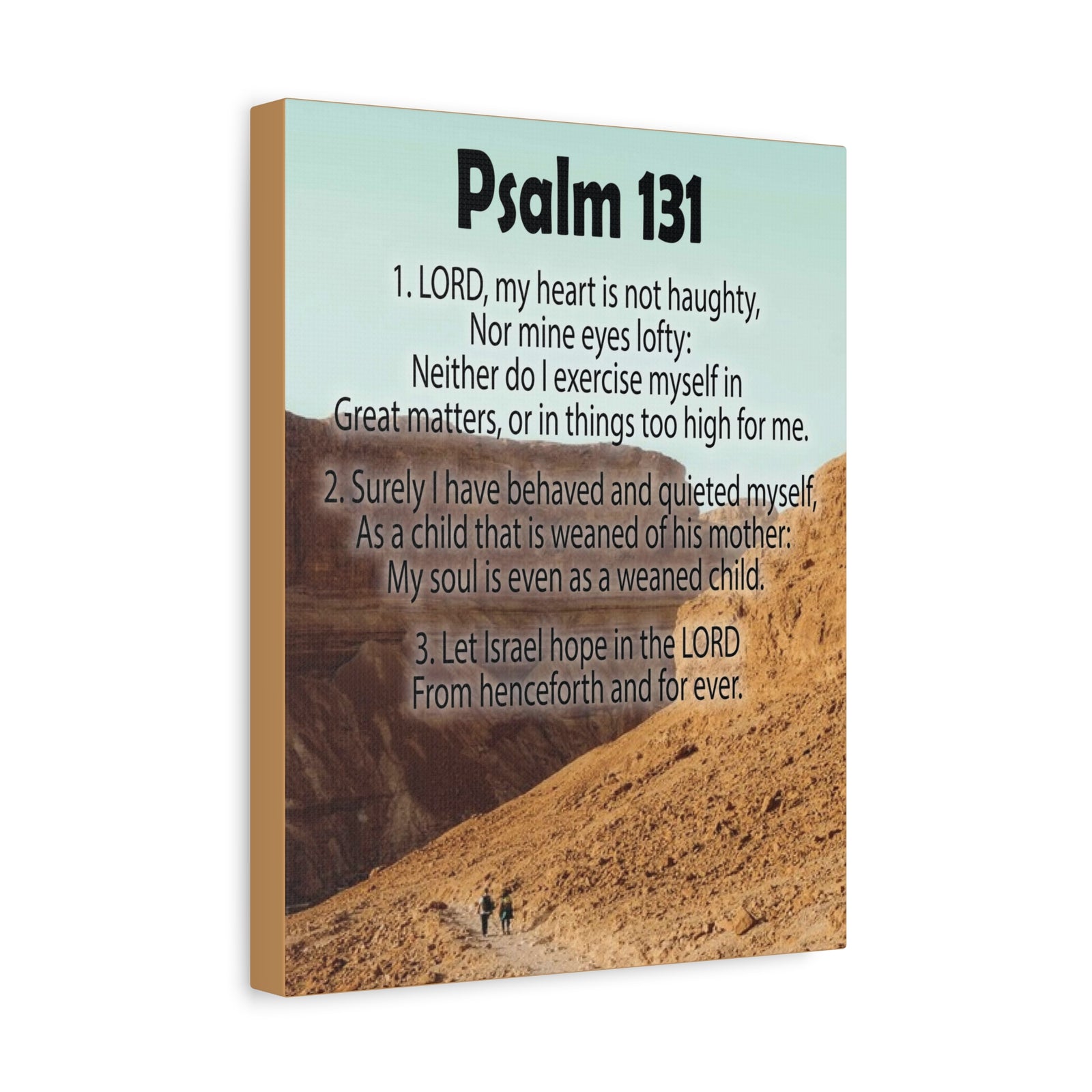 Scripture Walls Heart Not Haughty Psalm 131:1 Christian Wall Art Bible Verse Print Ready to Hang-Express Your Love Gifts