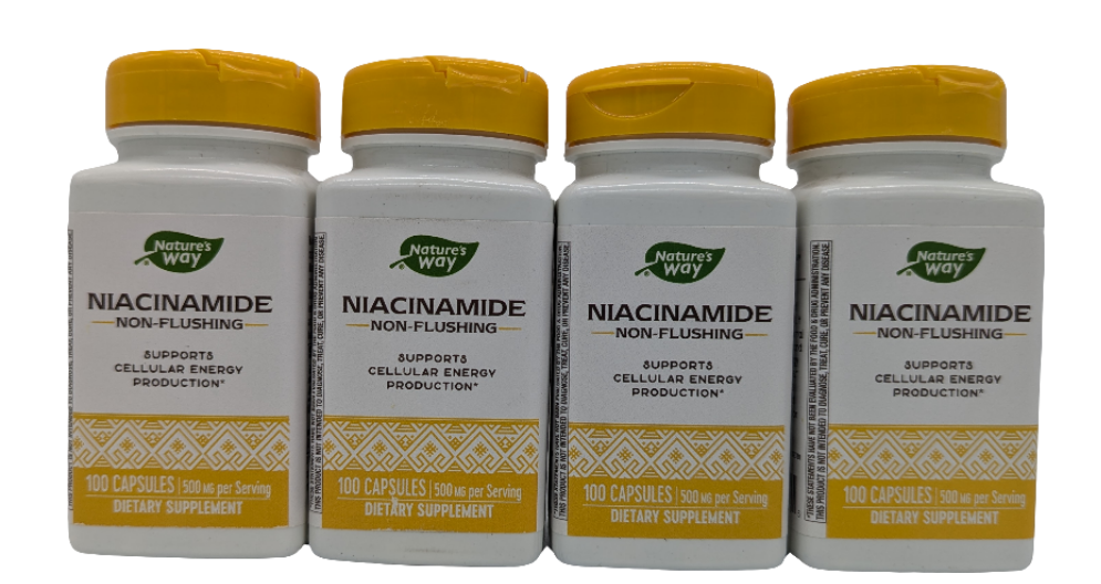 Nature's Way Niacinamide 500mg, Non-Flushing, 100 Capsules, 4-Pack-Express Your Love Gifts