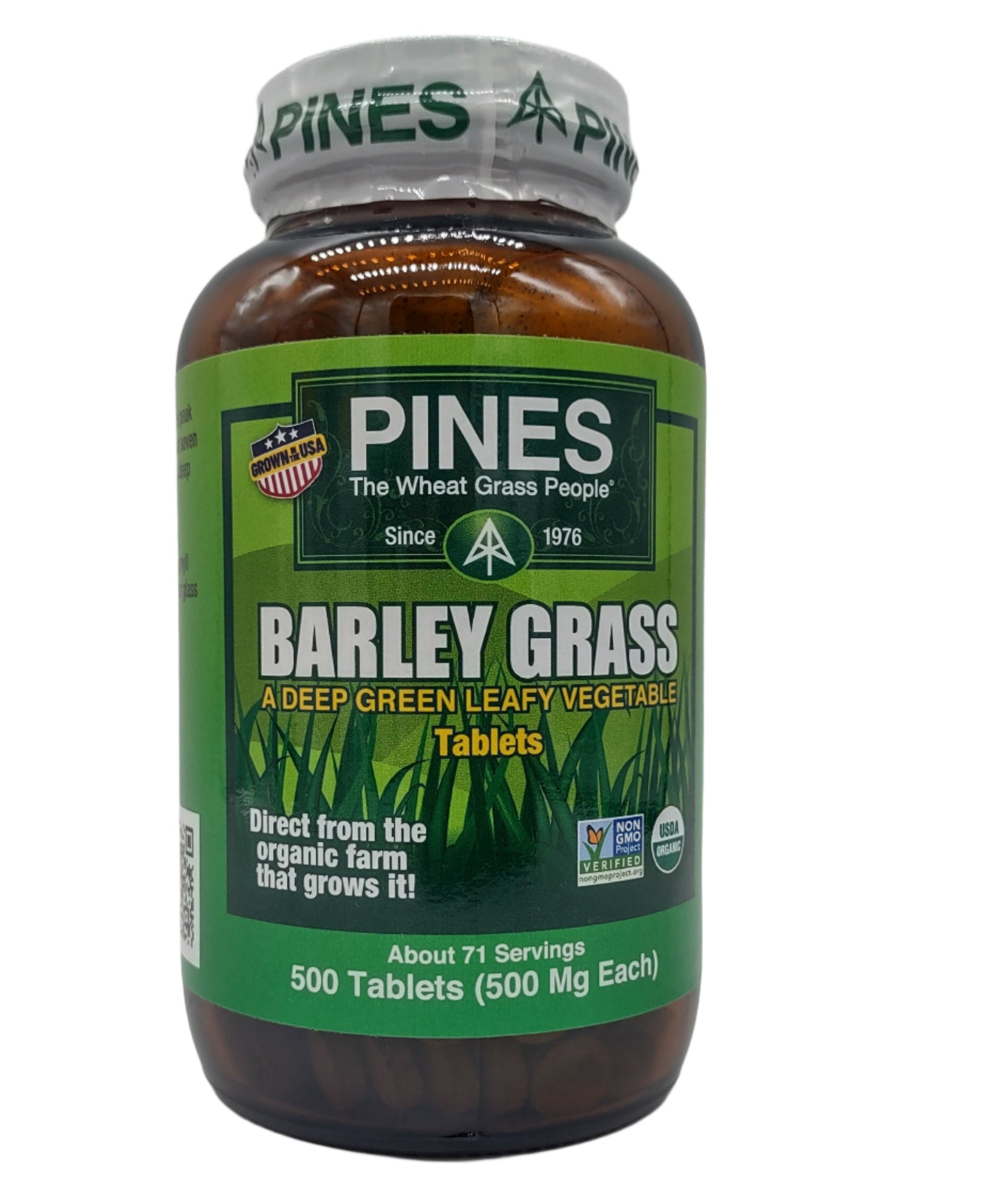 Pines Organic Barley Grass Tablets, 500-Count, USDA Certified Organic, Non-GMO-Express Your Love Gifts