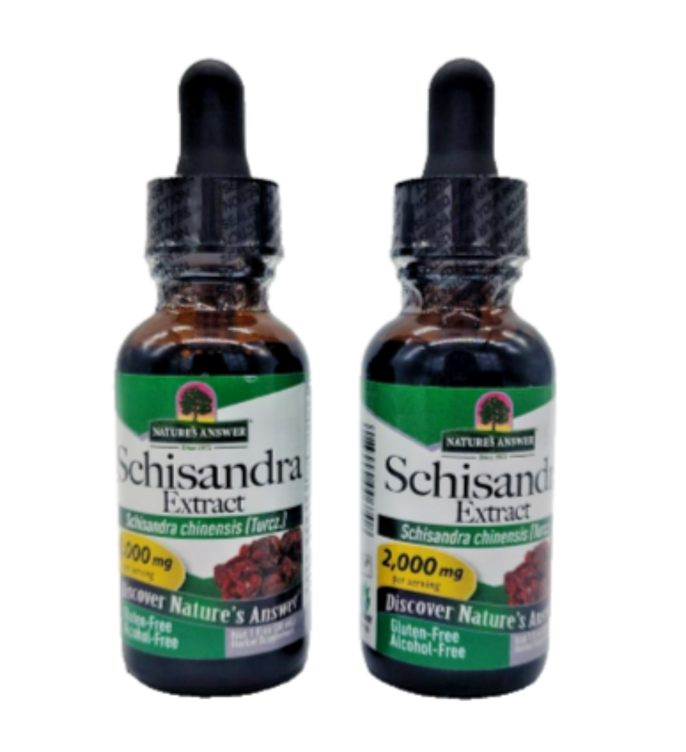 Nature’s Answer Schisandra Berry Extract, Alcohol-Free, 1 fl oz Liquid Supplement, 2-Pack Exp. 01/2028-Express Your Love Gifts