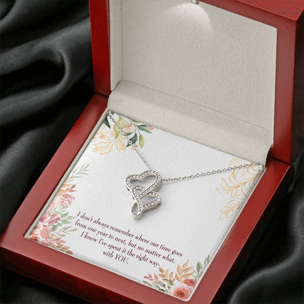 A Time Well Spent Heart-to-Heart Pendant Necklace-Express Your Love Gifts