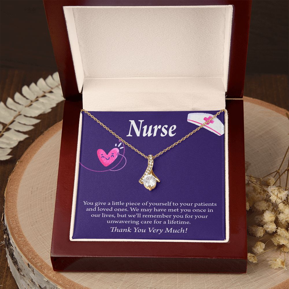 Remarkable Nurse Alluring Ribbon Necklace-Express Your Love Gifts