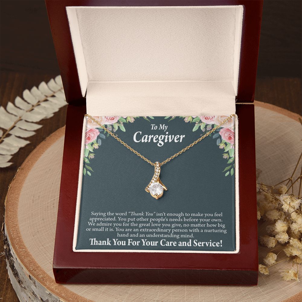 Gift Ideas For Caregivers Alluring Ribbon Necklace-Express Your Love Gifts