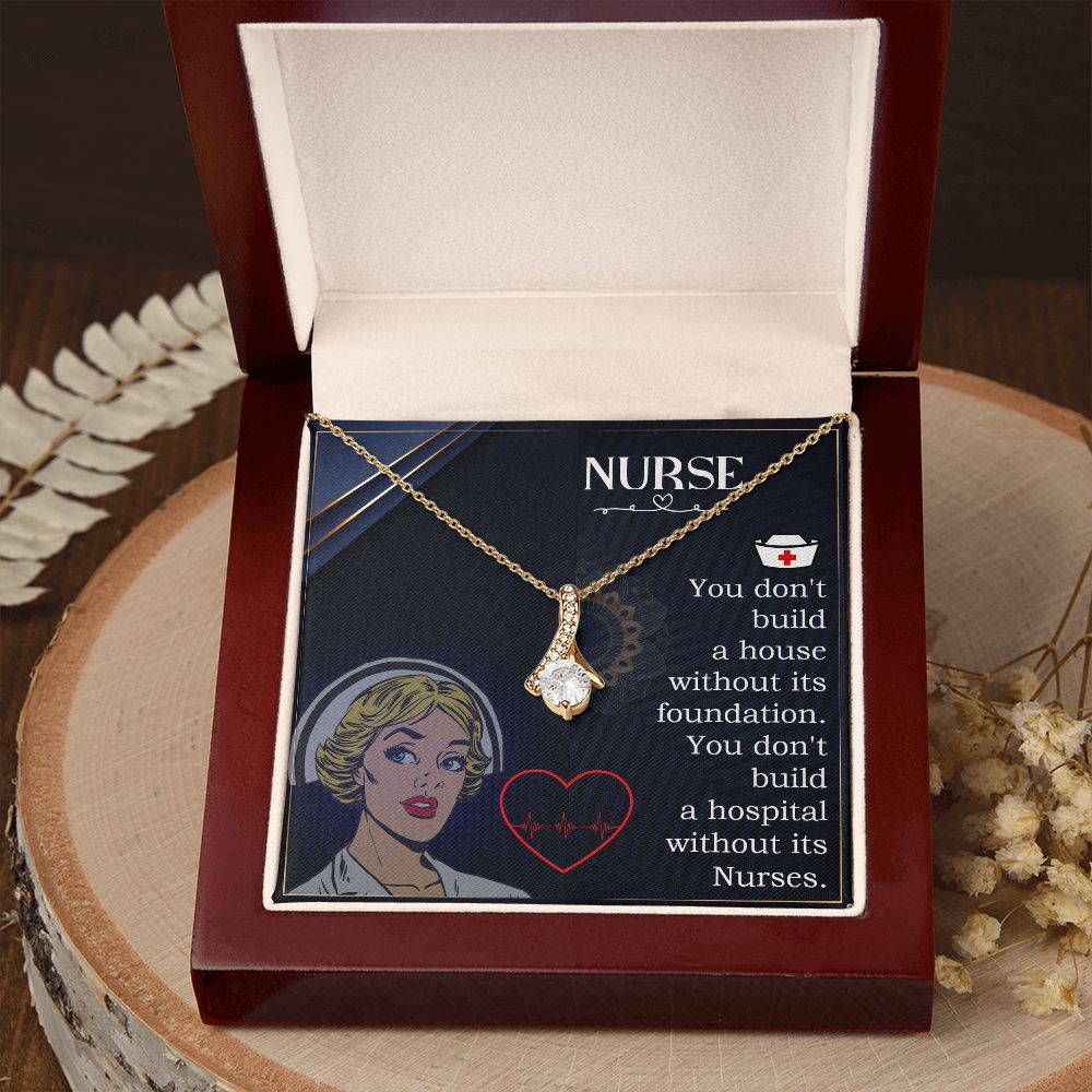 Nurse Alluring Ribbon Necklace-Express Your Love Gifts