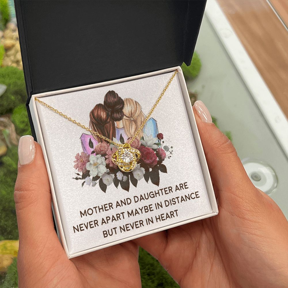 Mother and Daughter Never Apart Infinity Knot Necklace-Express Your Love Gifts