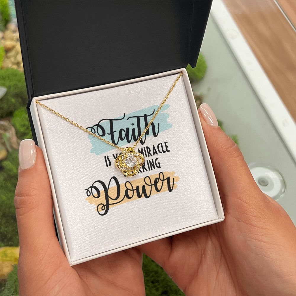 Faith Infinity Knot Necklace-Express Your Love Gifts