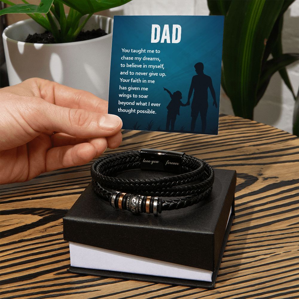 To My Dad Love You Forever Bracelet-Express Your Love Gifts