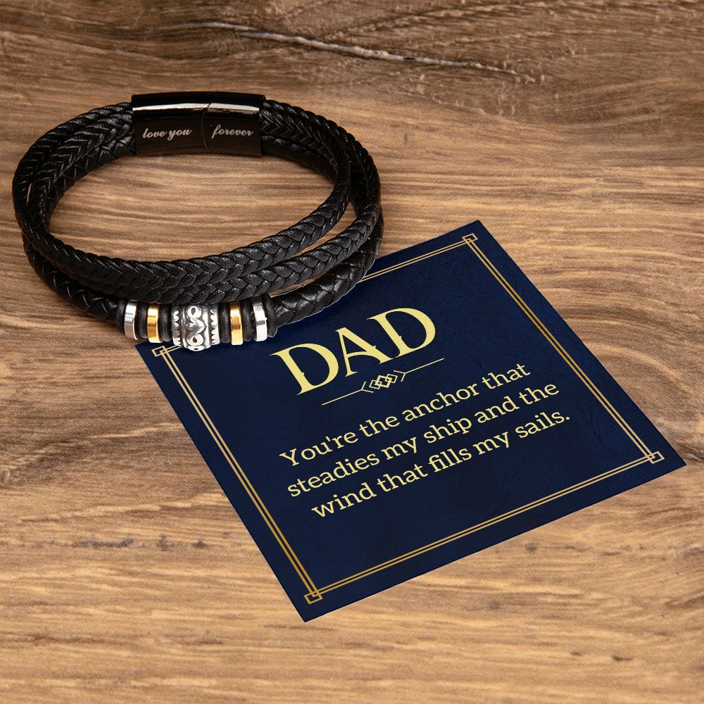 To My Dad You're Love You Forever Bracelet-Express Your Love Gifts
