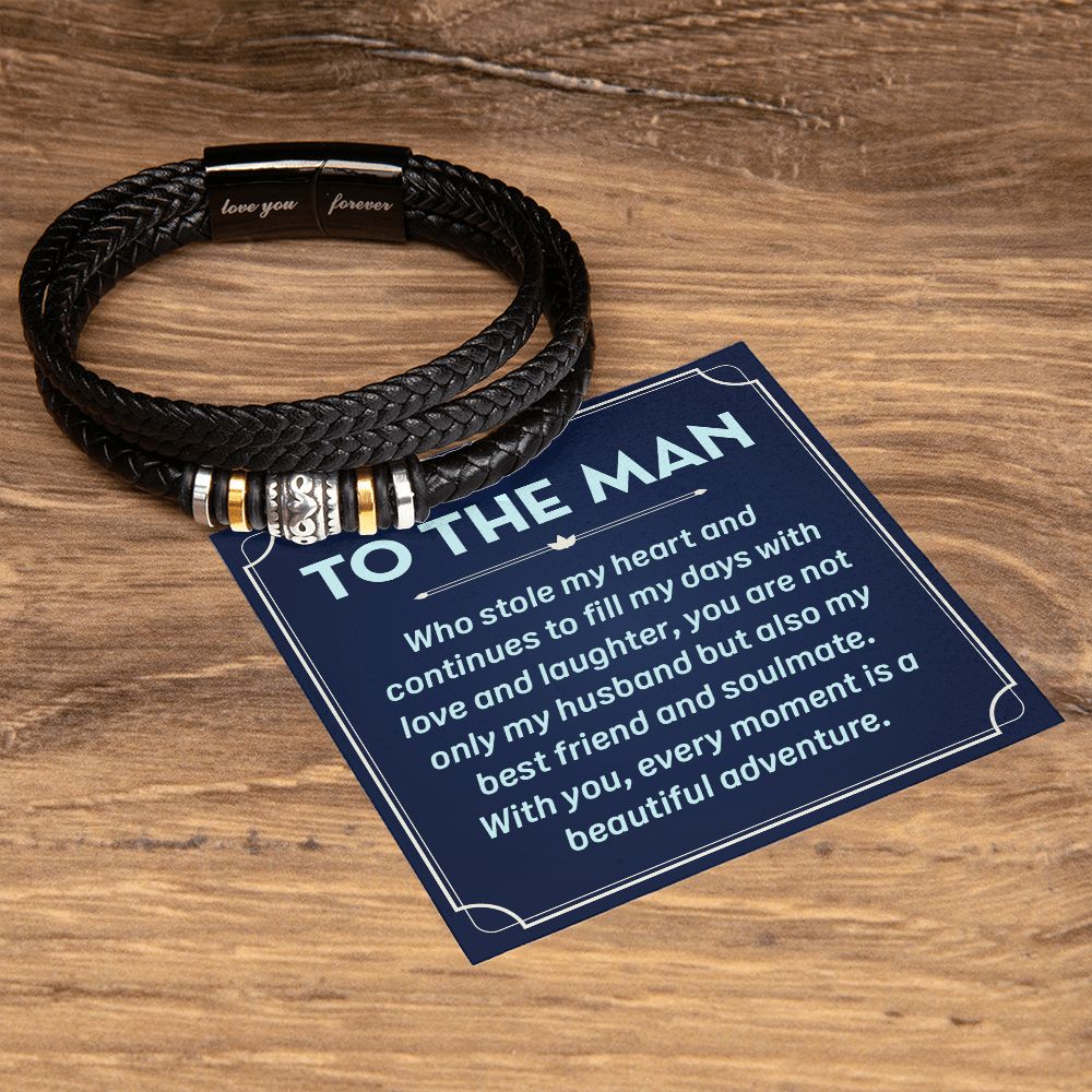 To My Husband To the Man Who Stole Love You Forever Bracelet-Express Your Love Gifts