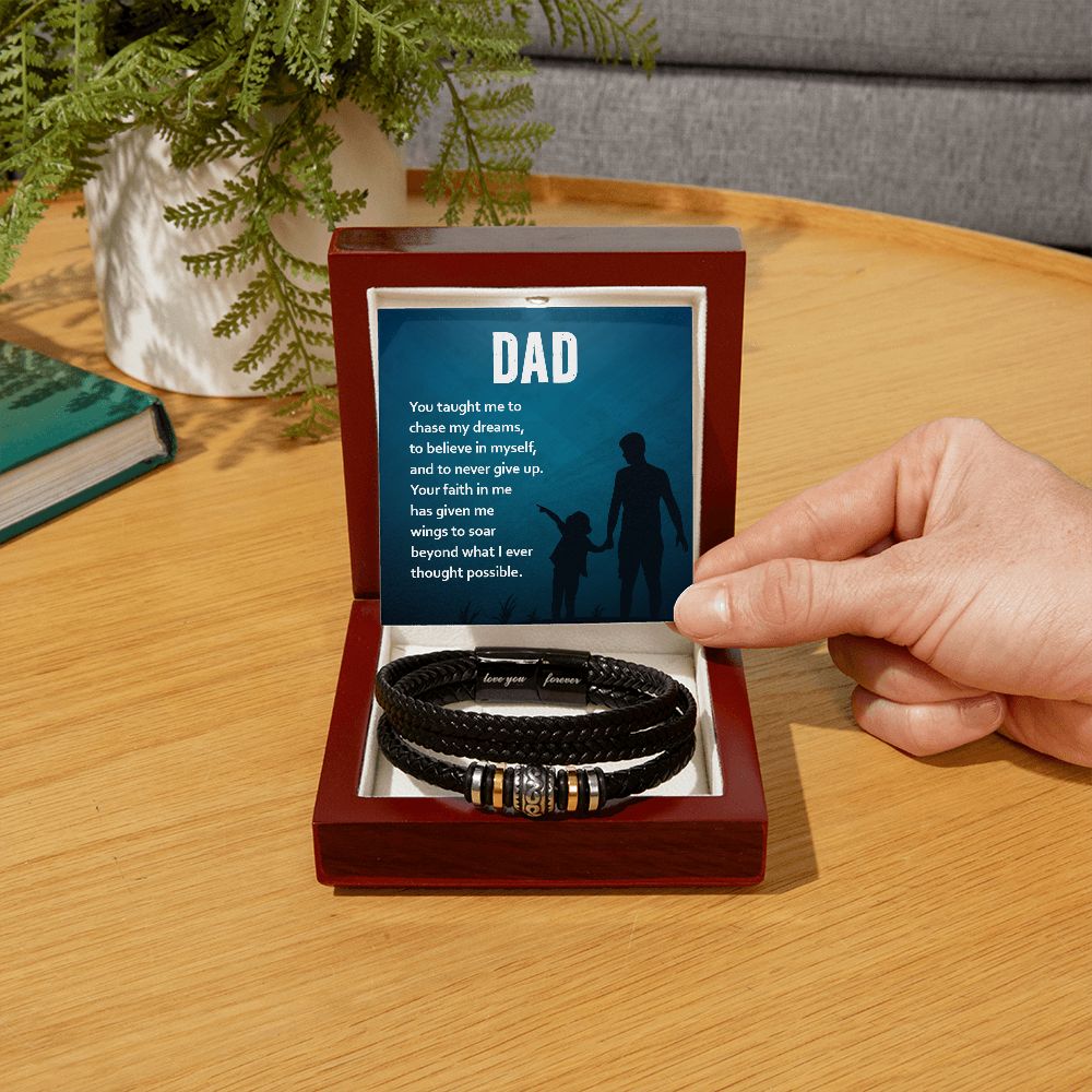 To My Dad Love You Forever Bracelet-Express Your Love Gifts