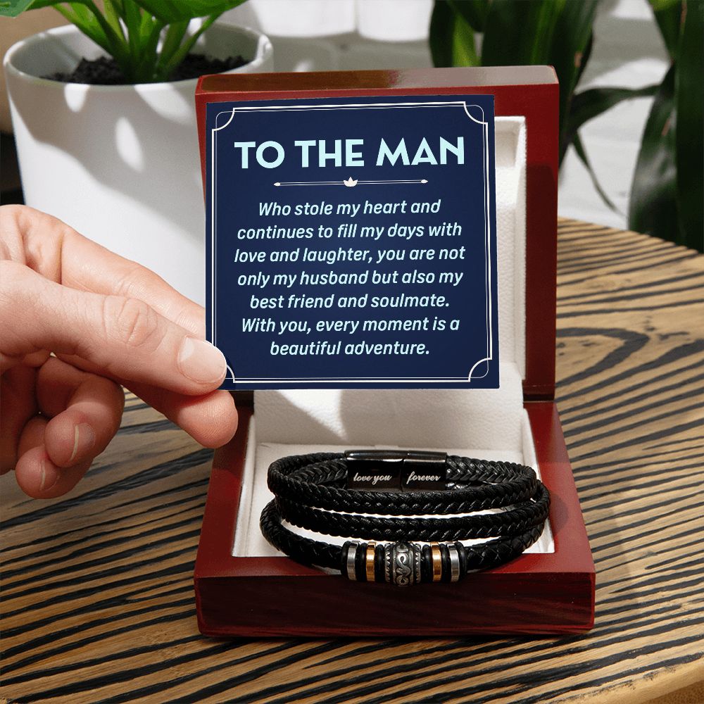 To My Husband To the Man Who Stole Love You Forever Bracelet-Express Your Love Gifts
