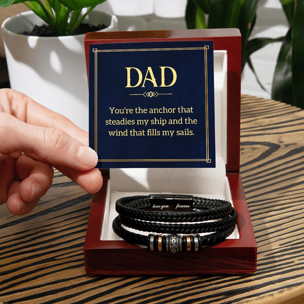 To My Dad You're Love You Forever Bracelet-Express Your Love Gifts