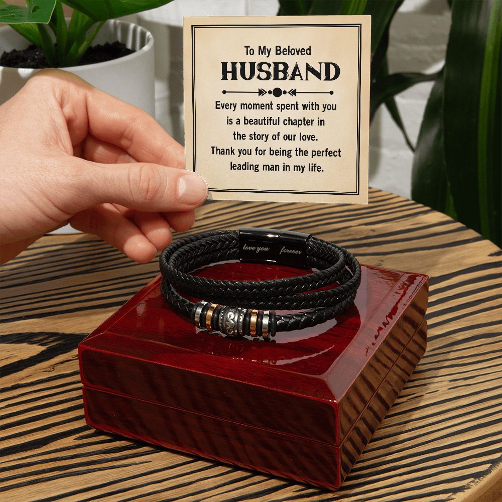 To My Husband Every Moment Spent With You Love You Forever Bracelet-Express Your Love Gifts