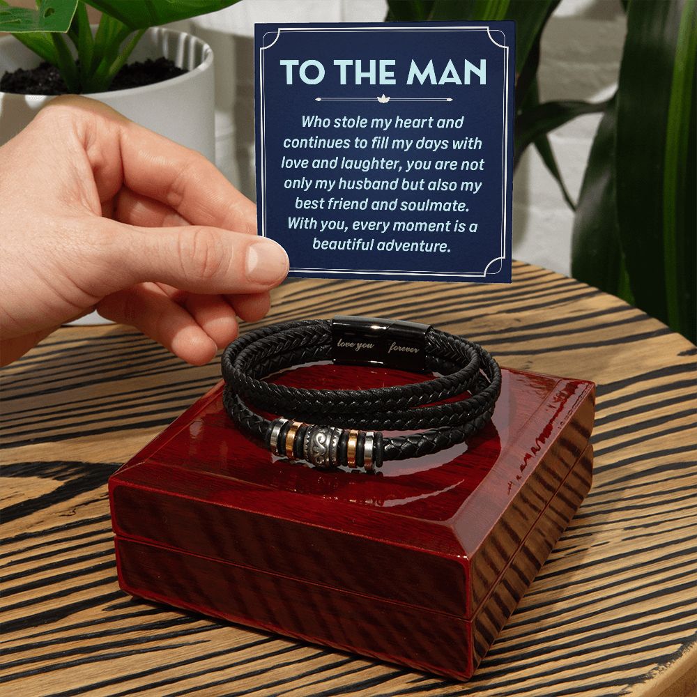 To My Husband To the Man Who Stole Love You Forever Bracelet-Express Your Love Gifts