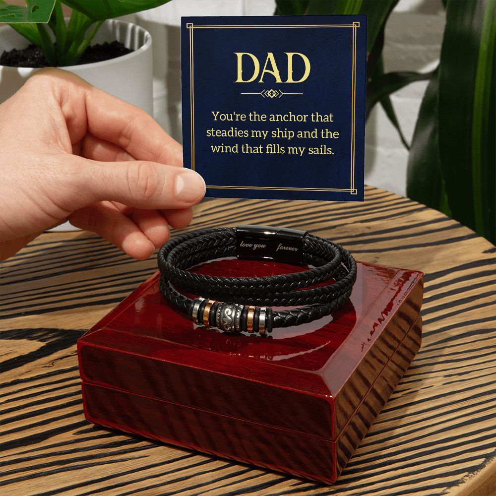 To My Dad You're Love You Forever Bracelet-Express Your Love Gifts