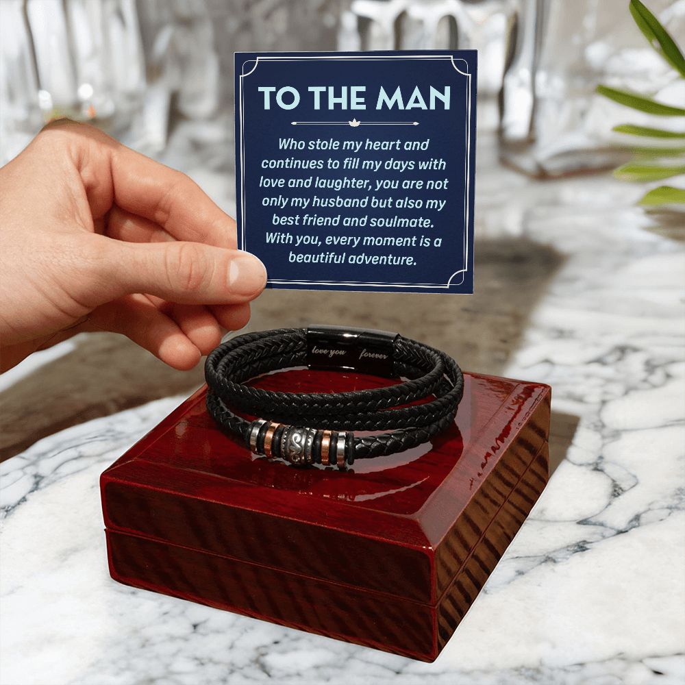 To My Husband To the Man Who Stole Love You Forever Bracelet-Express Your Love Gifts