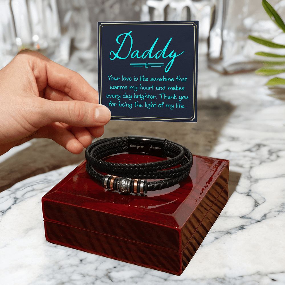 To My Dad Your Love Is Love You Forever Bracelet-Express Your Love Gifts