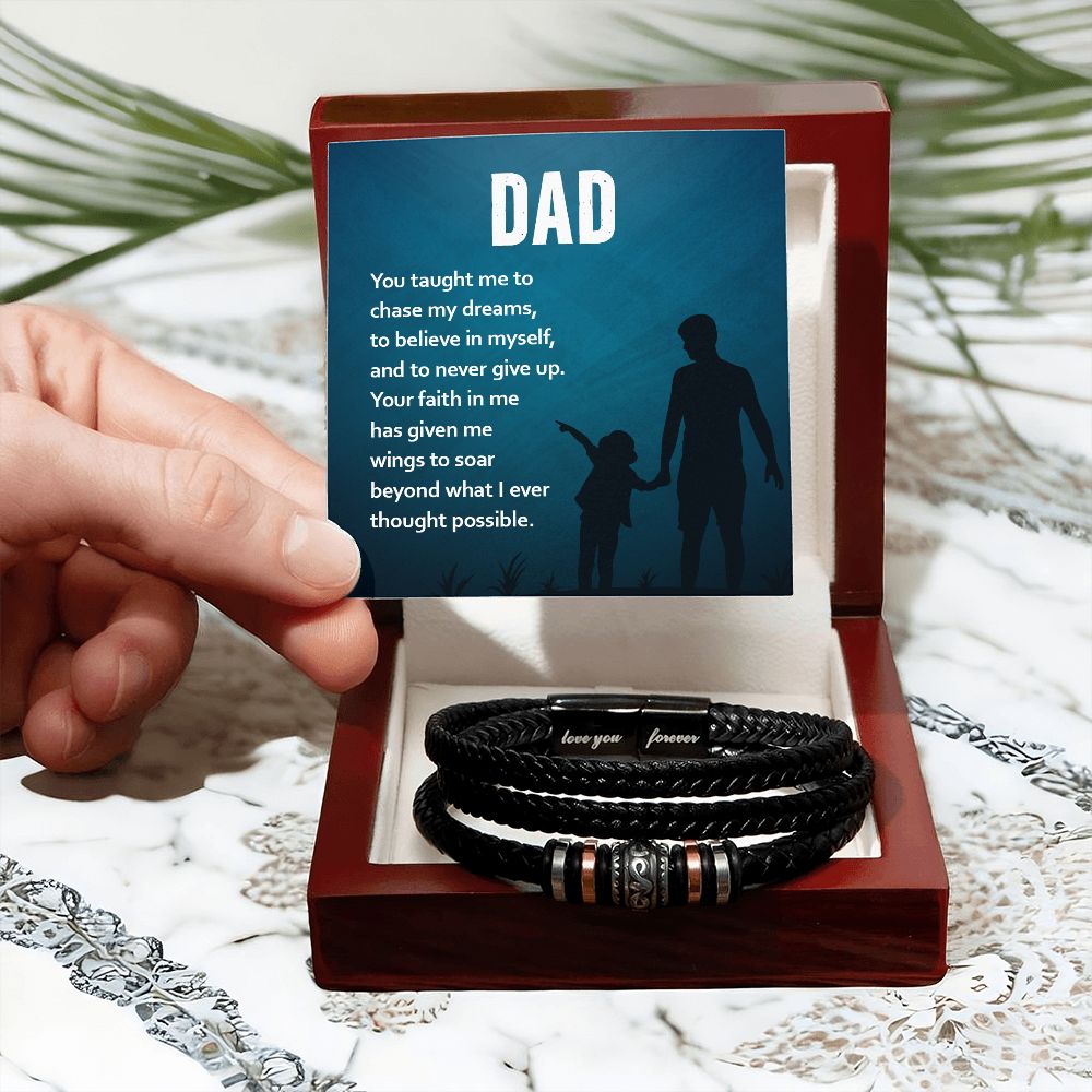 To My Dad Love You Forever Bracelet-Express Your Love Gifts