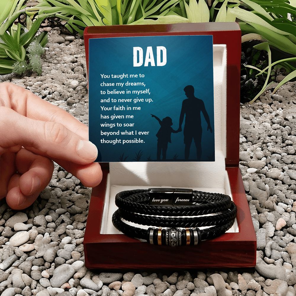 To My Dad Love You Forever Bracelet-Express Your Love Gifts